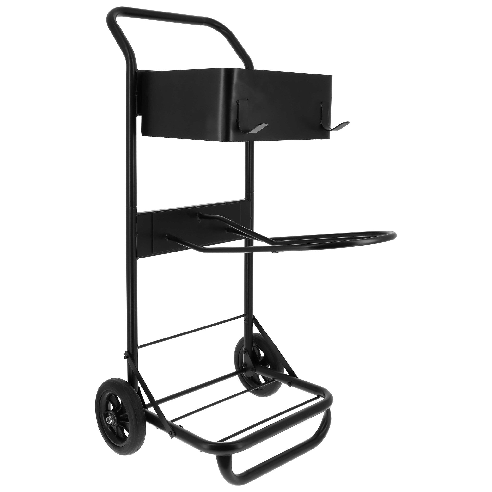 HIPPO-TONIC Short Saddle Trolley with Basket Black 704252002