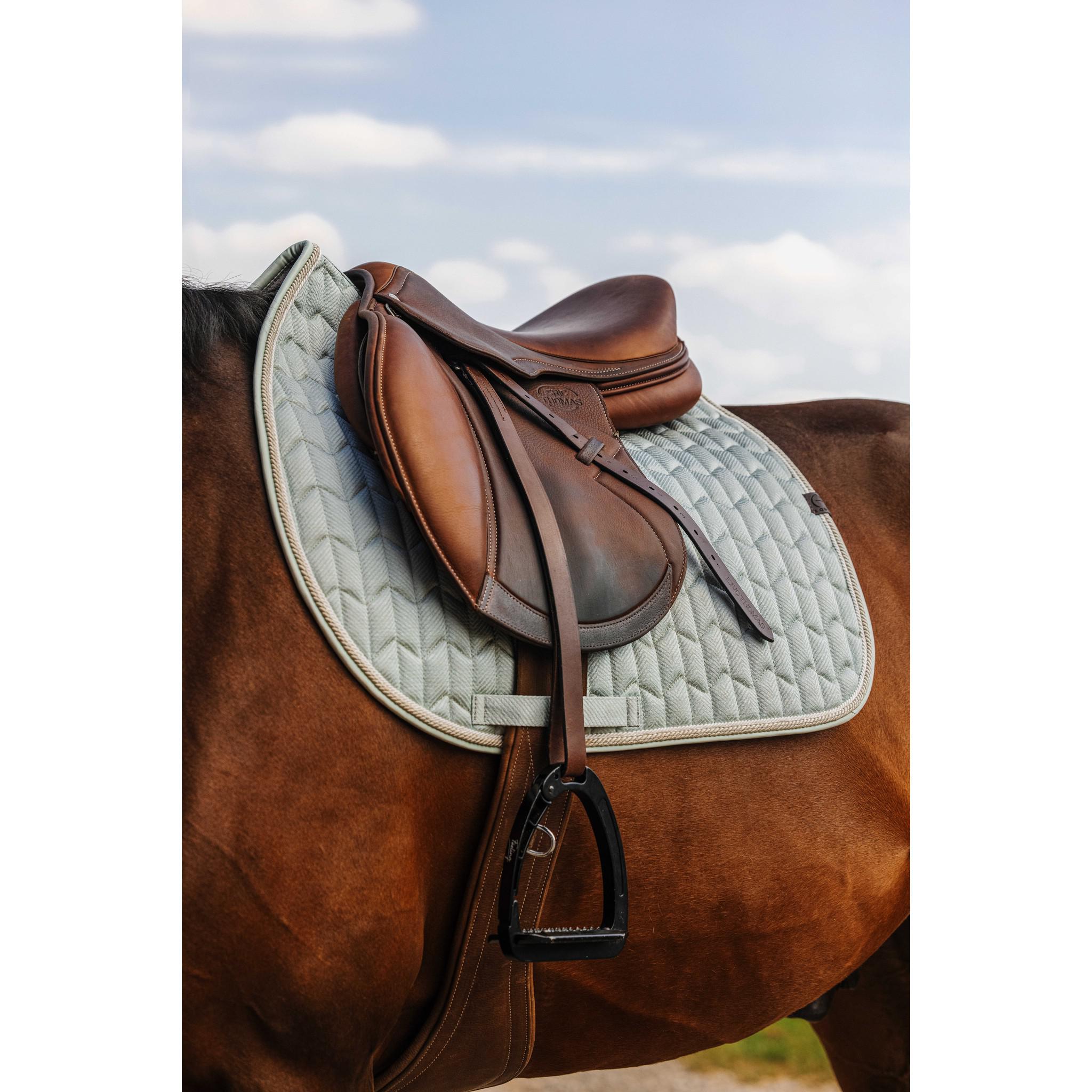 EQUITHÈME Excellence Saddle Pad - All purpose Green 204012008