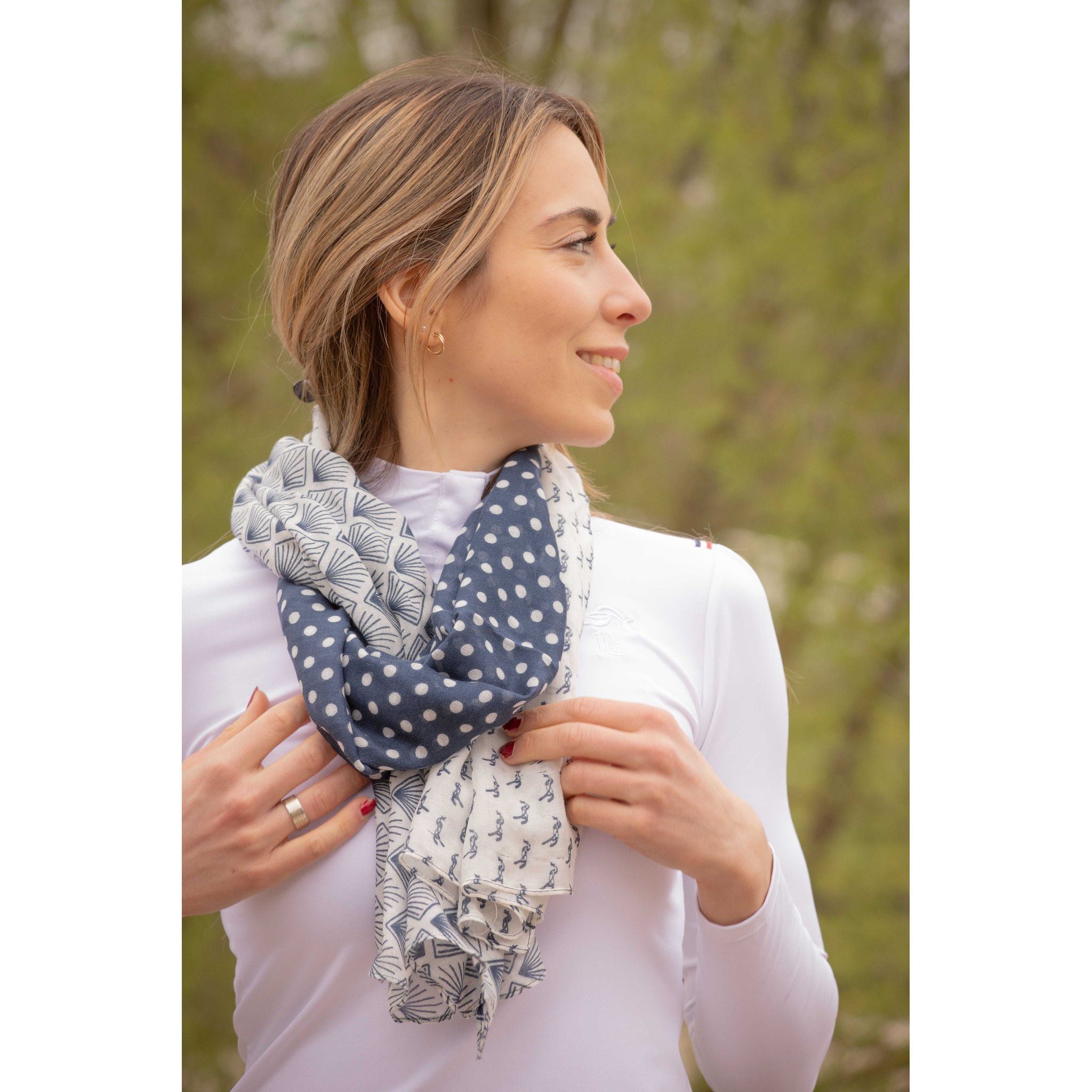 Pénélope Alix stole Grey/ecru 985853191