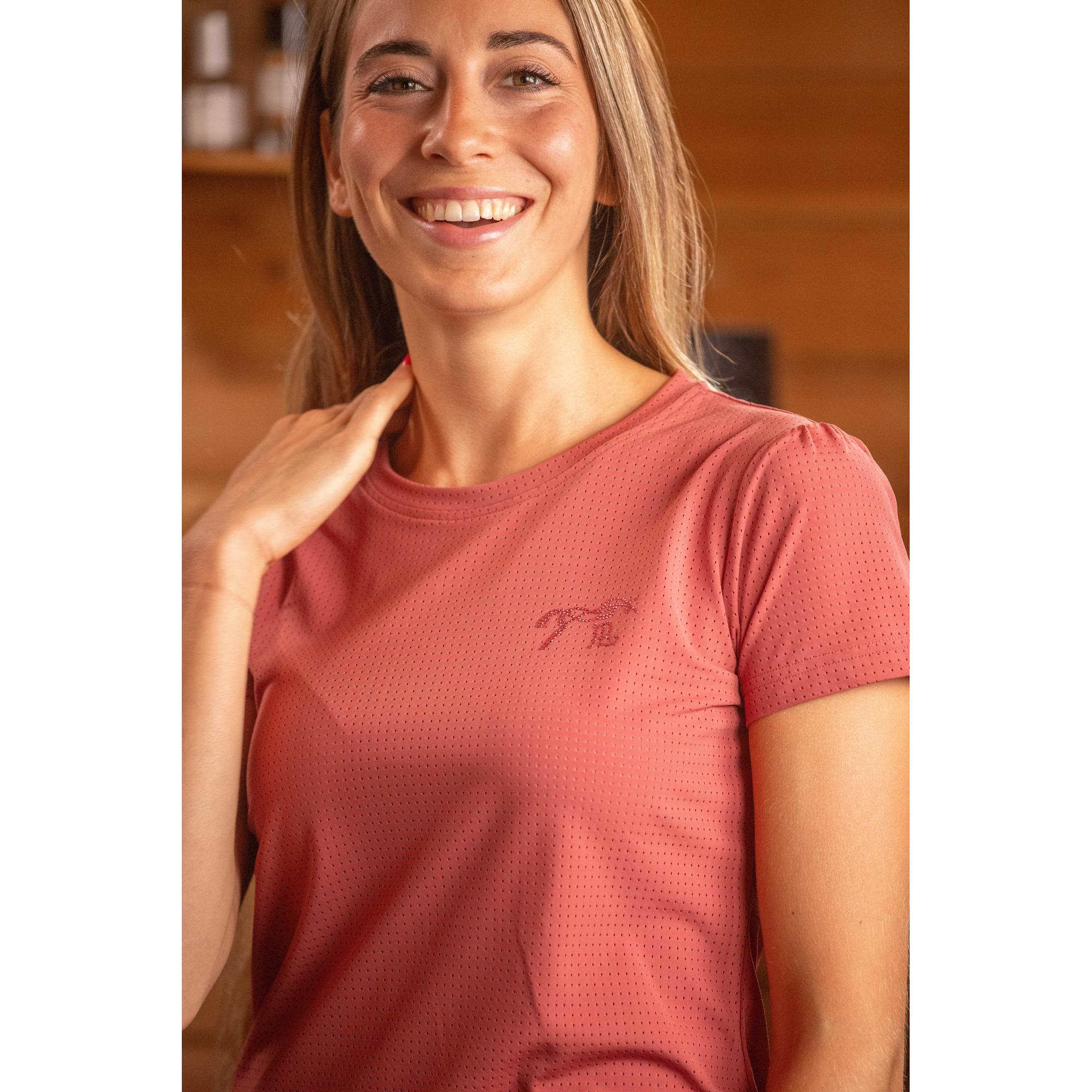 Penelope Techflo T-Shirt - Ladies Terracotta - 963430241_ambi_4