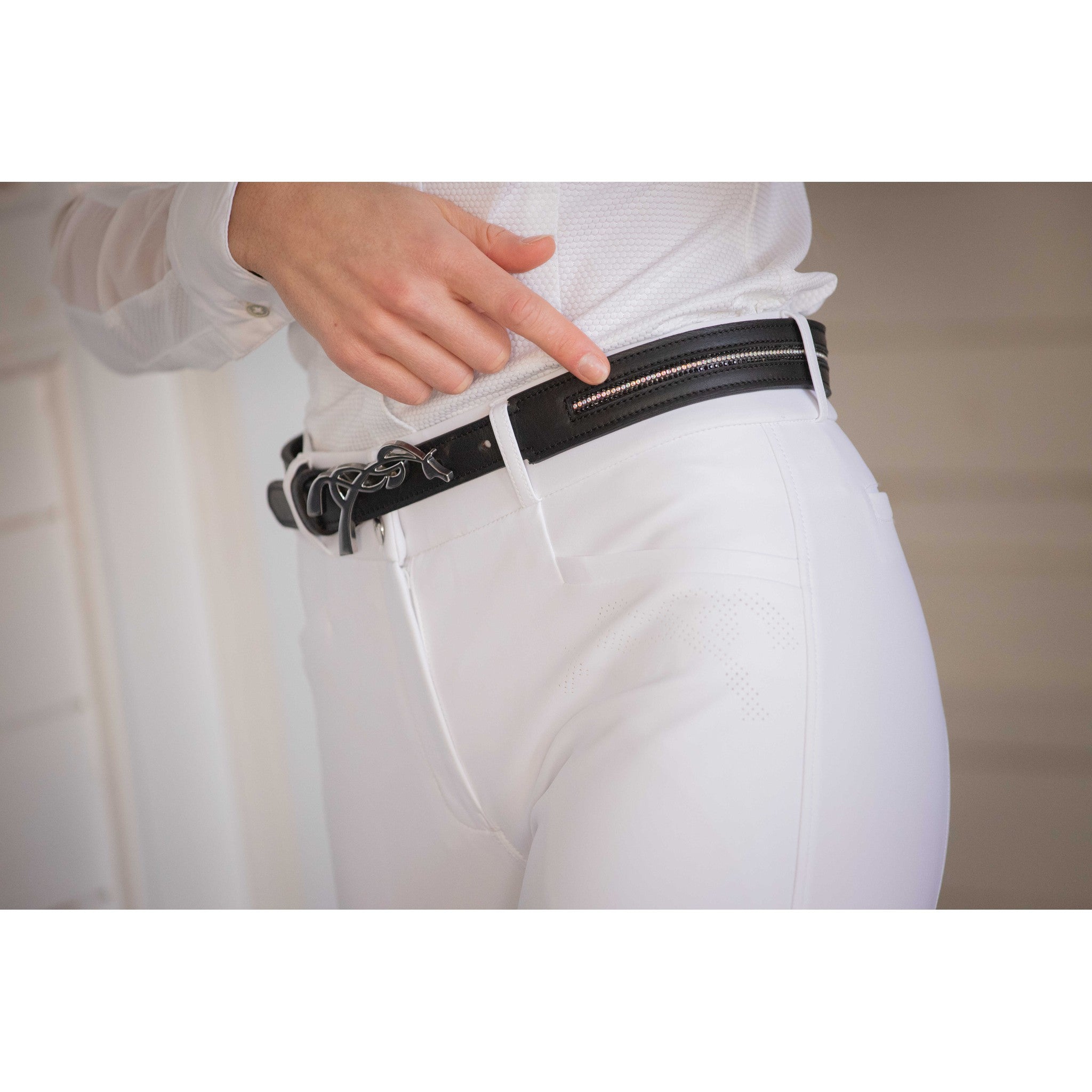 Pénélope Signature Strass Belt Black 960016275