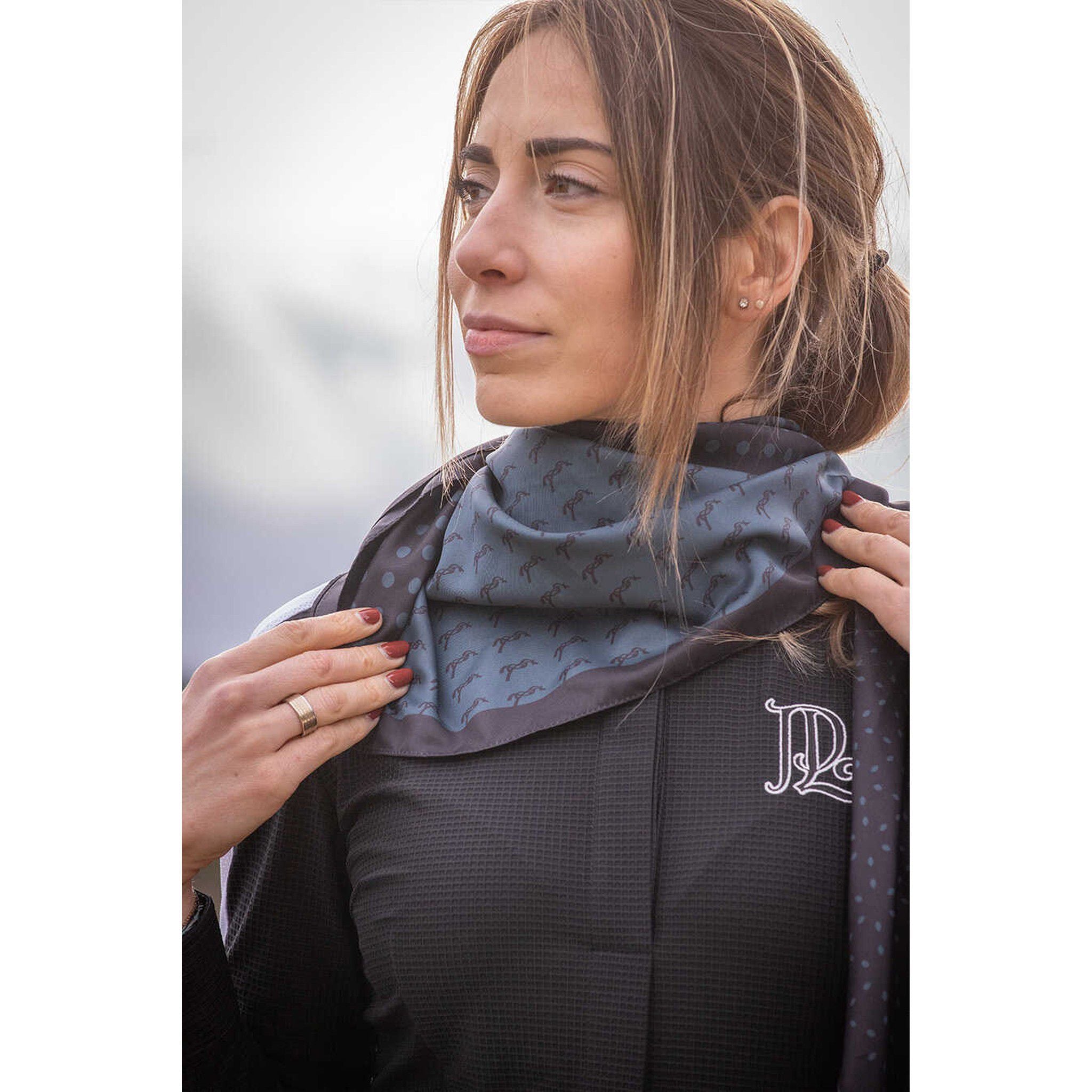 Pénélope Mya Scarf Peacock blue/black 985854002