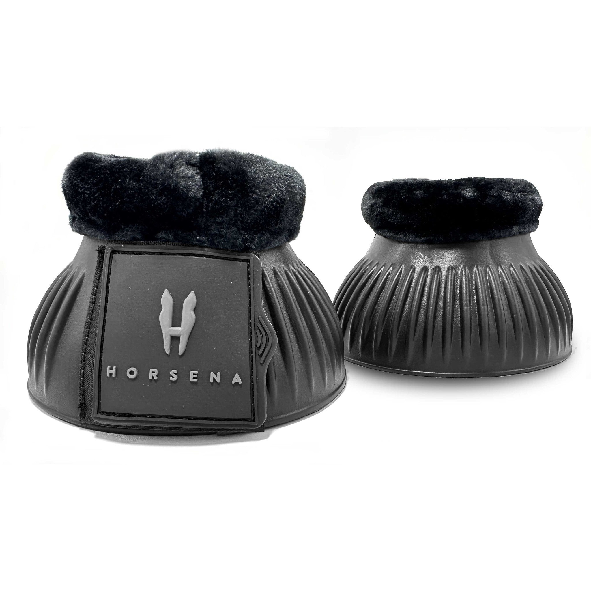 Horsena Synthetic Sheepskin Overreach Boots Black 545006204