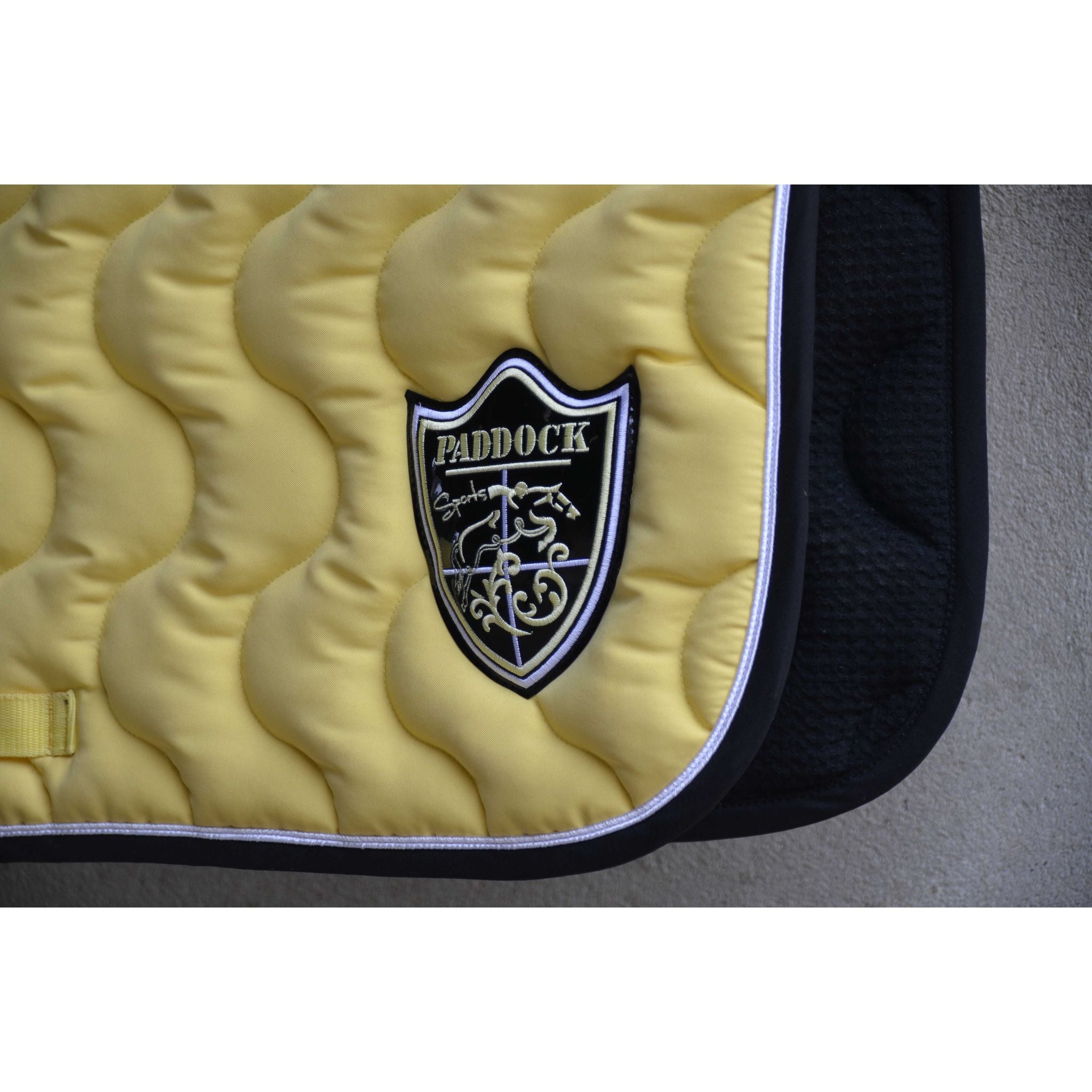 Paddock Sports Origin Saddle Pad with Crest - All-Purpose Yellow - 204742010_ambi_14