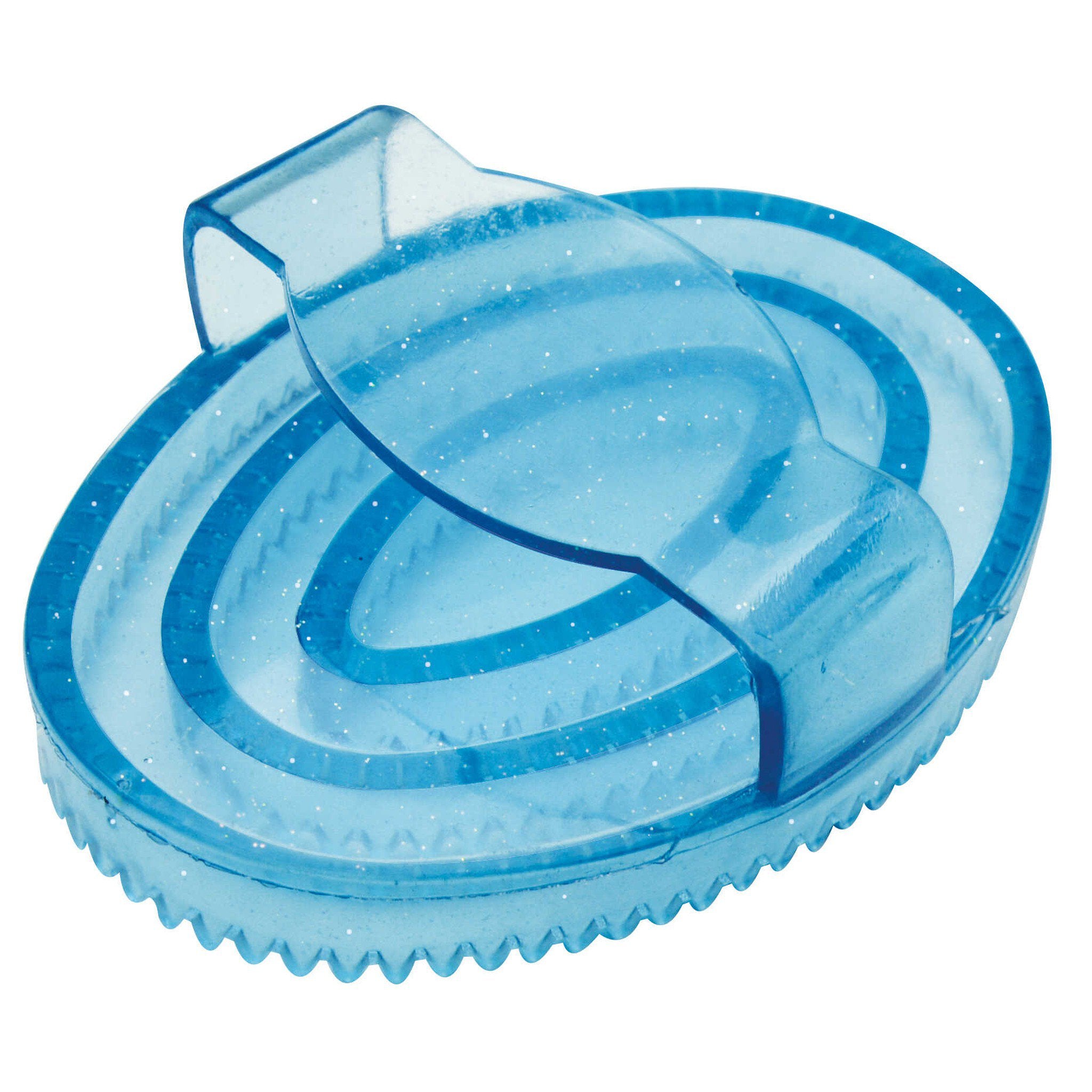 Oval rubber Hippo-Tonic curry comb Light blue 700035006