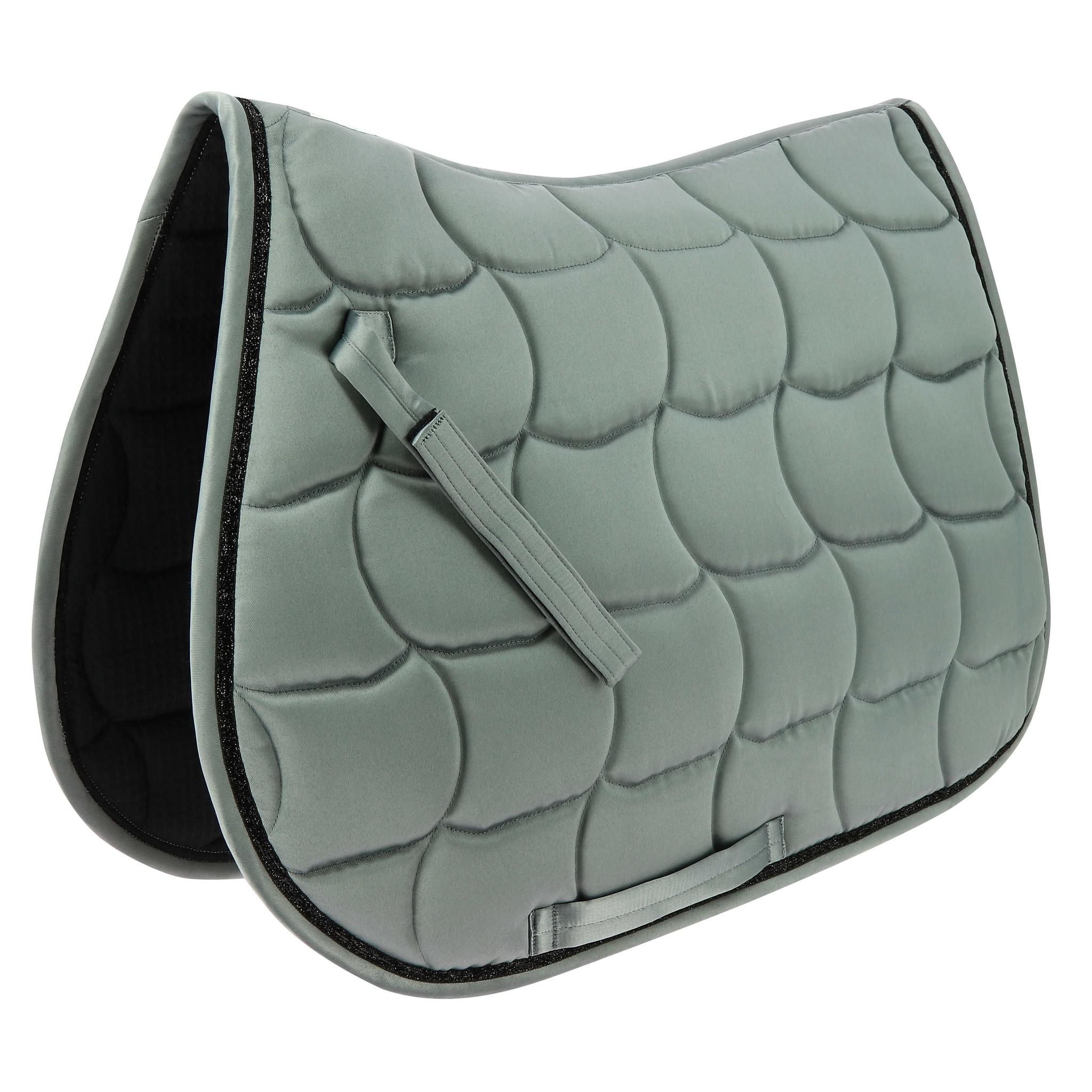 EQUITHÈME Satin Saddle pad - All purpose Grey 204432011