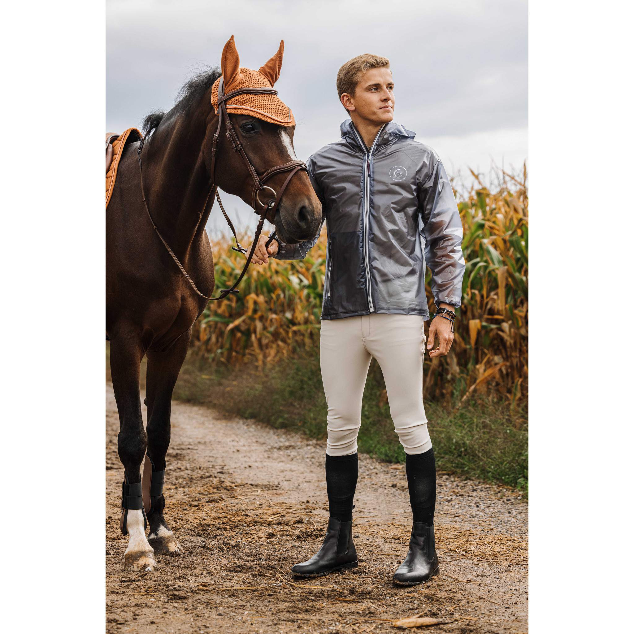 EQUITHÈME Saigon Raincoat - Adult Grey 965031103