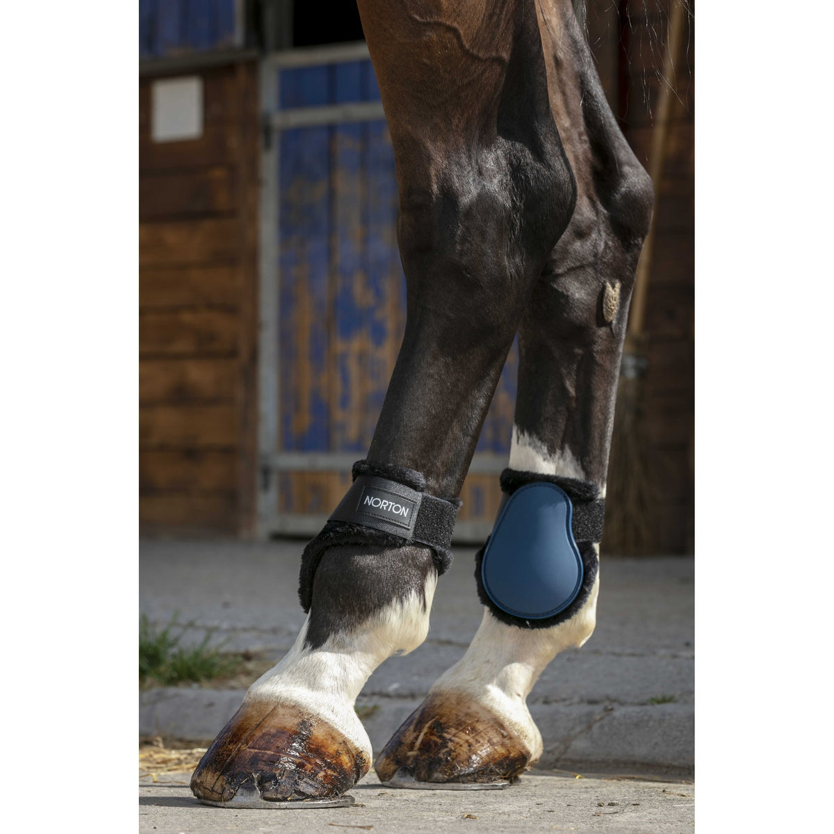 Norton Fleece Fetlock Boots - Navy blue - 530115007_ambi_1