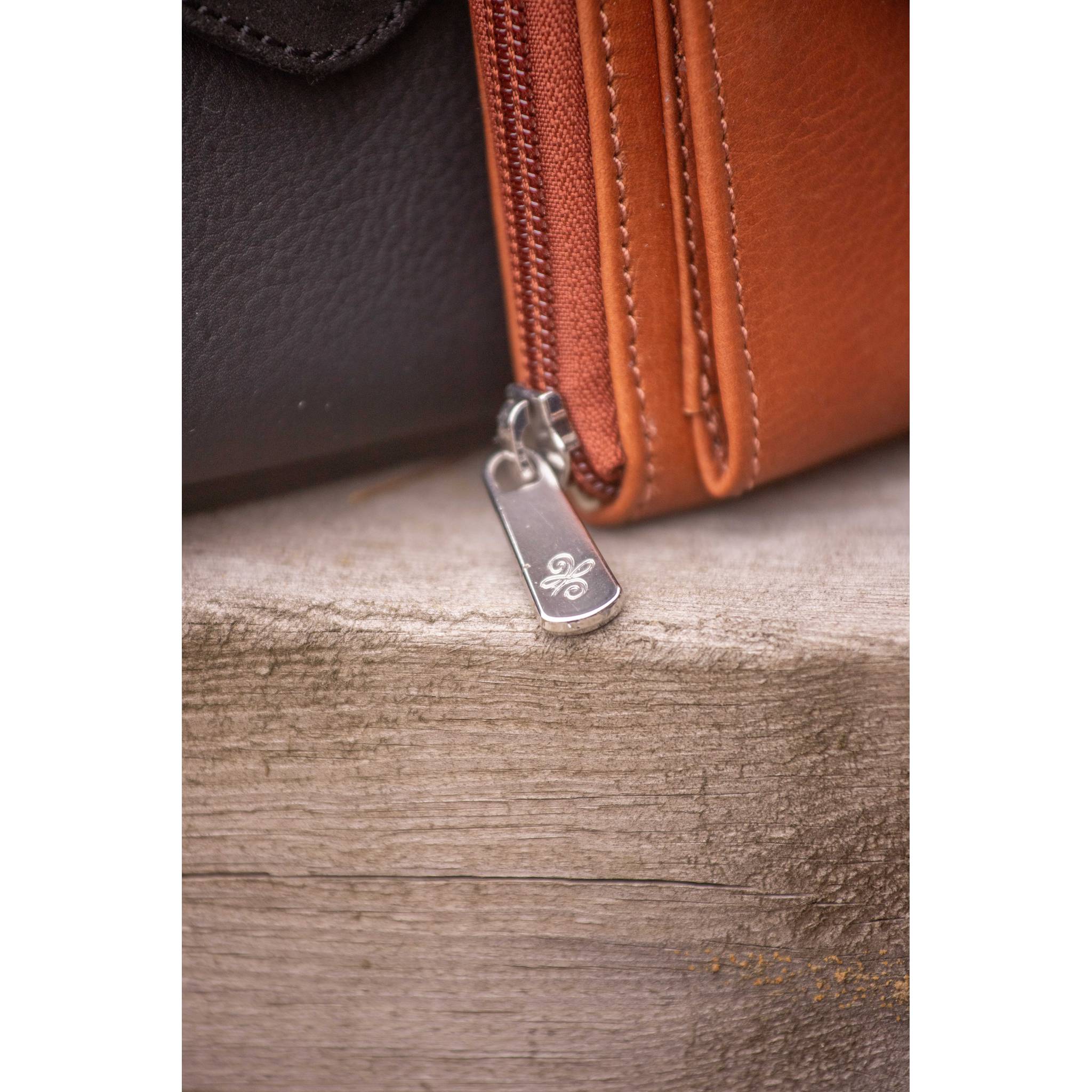 Penelope Clémence Leather Wallet Cognac - 936024014_ambi_7