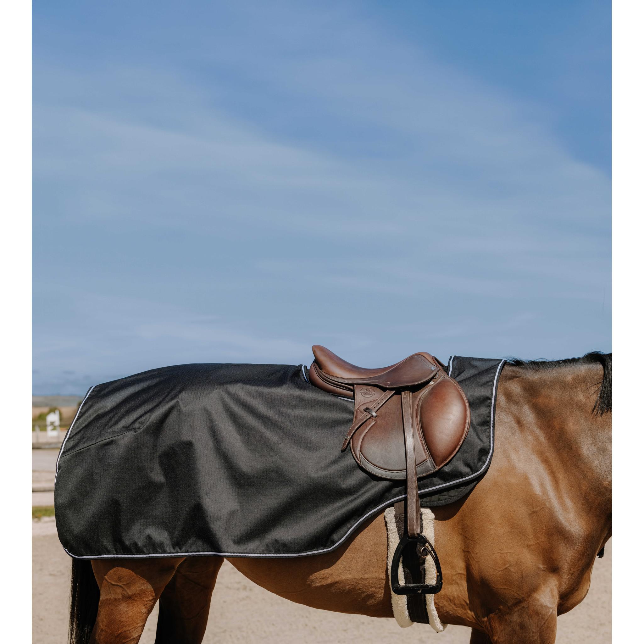 EQUITHÈME Tyrex New 600D Fleece lined Exercise sheet Black 400559255