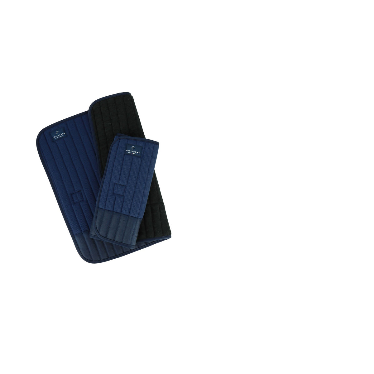 EQUITHÈME Easy Leg Straps - Navy blue - 540648007_compo_2