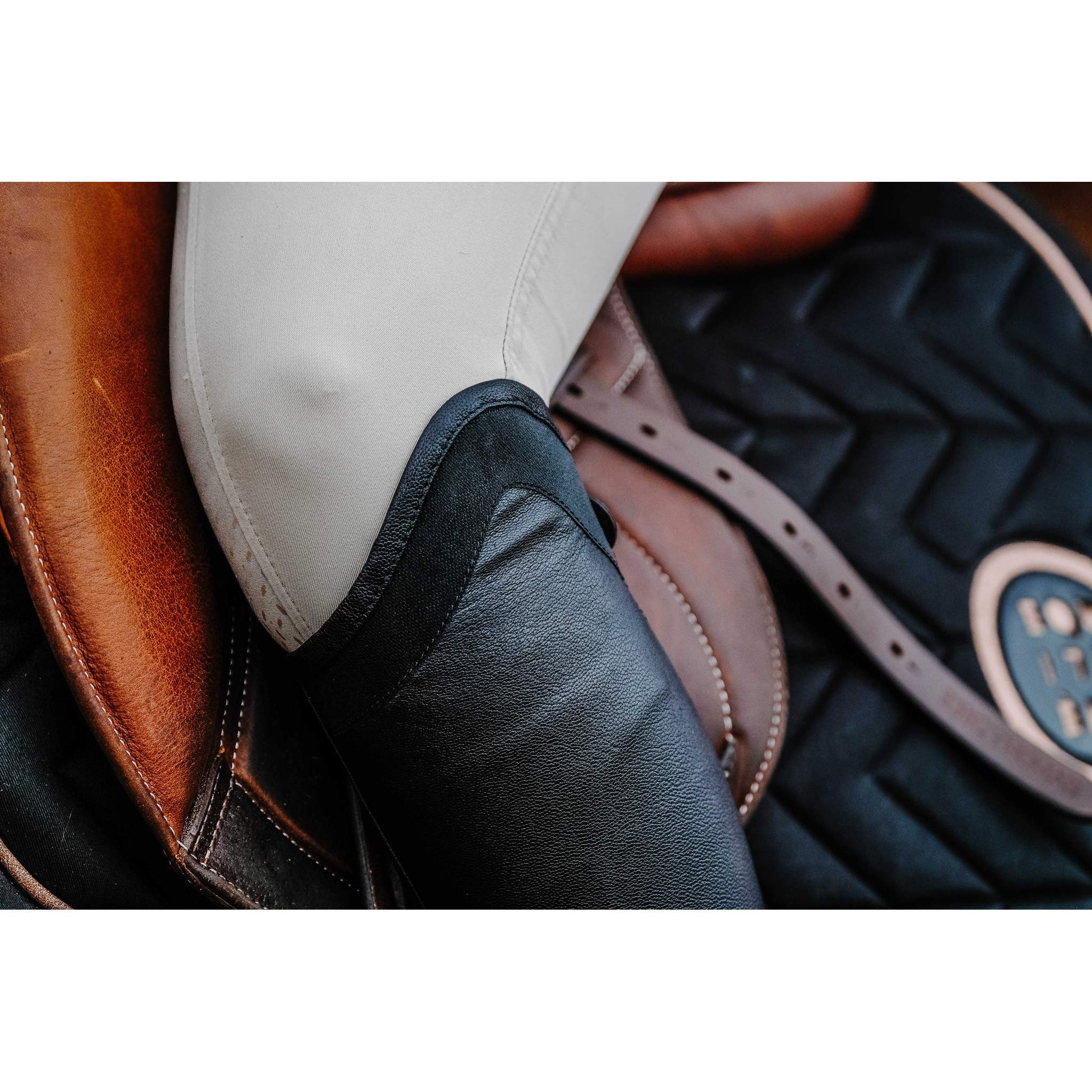 EQUITHÈME Sparkly Half Chaps - Adult Black 913220203