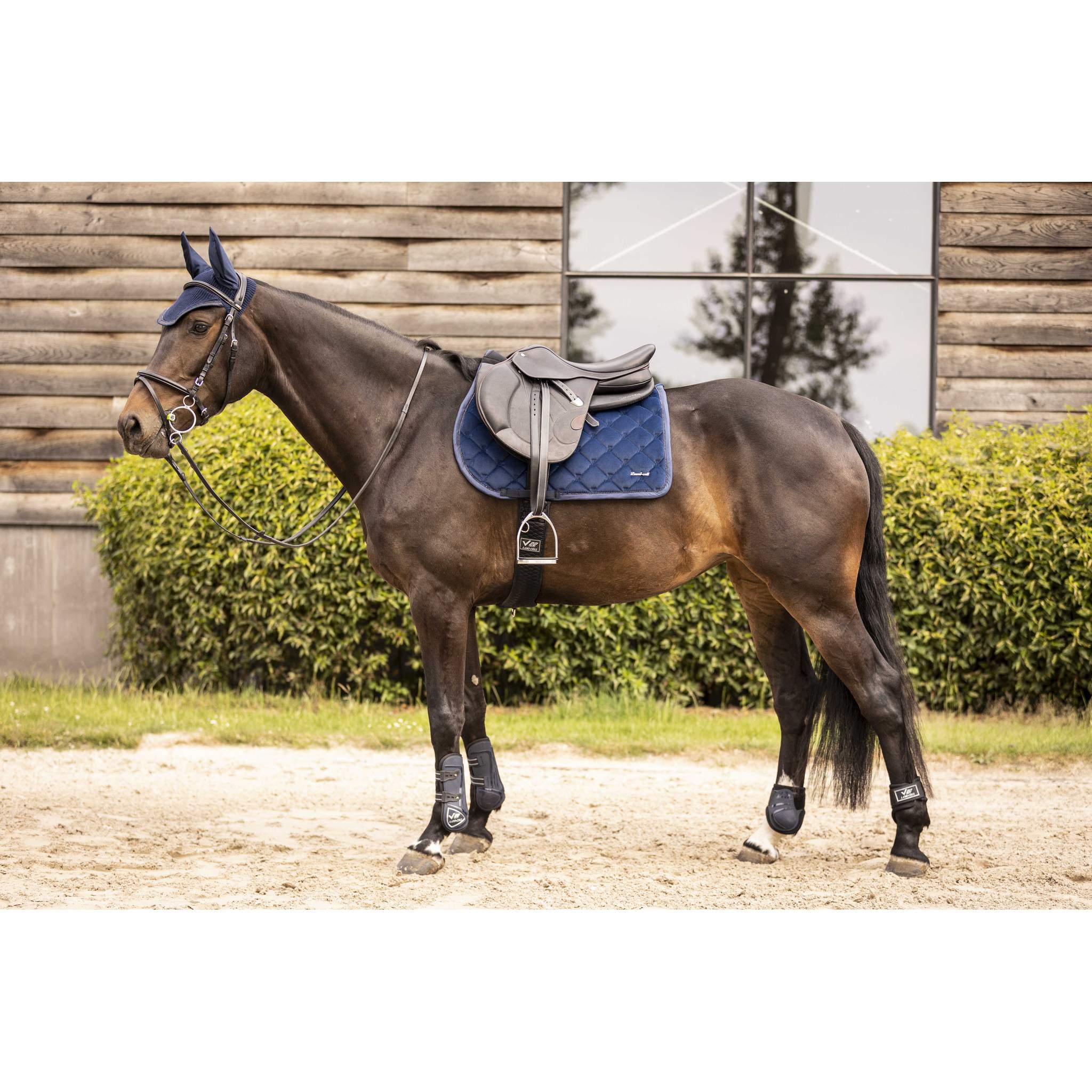 Lami-Cell Galaxy Velvet Saddle Pad - All purpose Navy blue 220033307