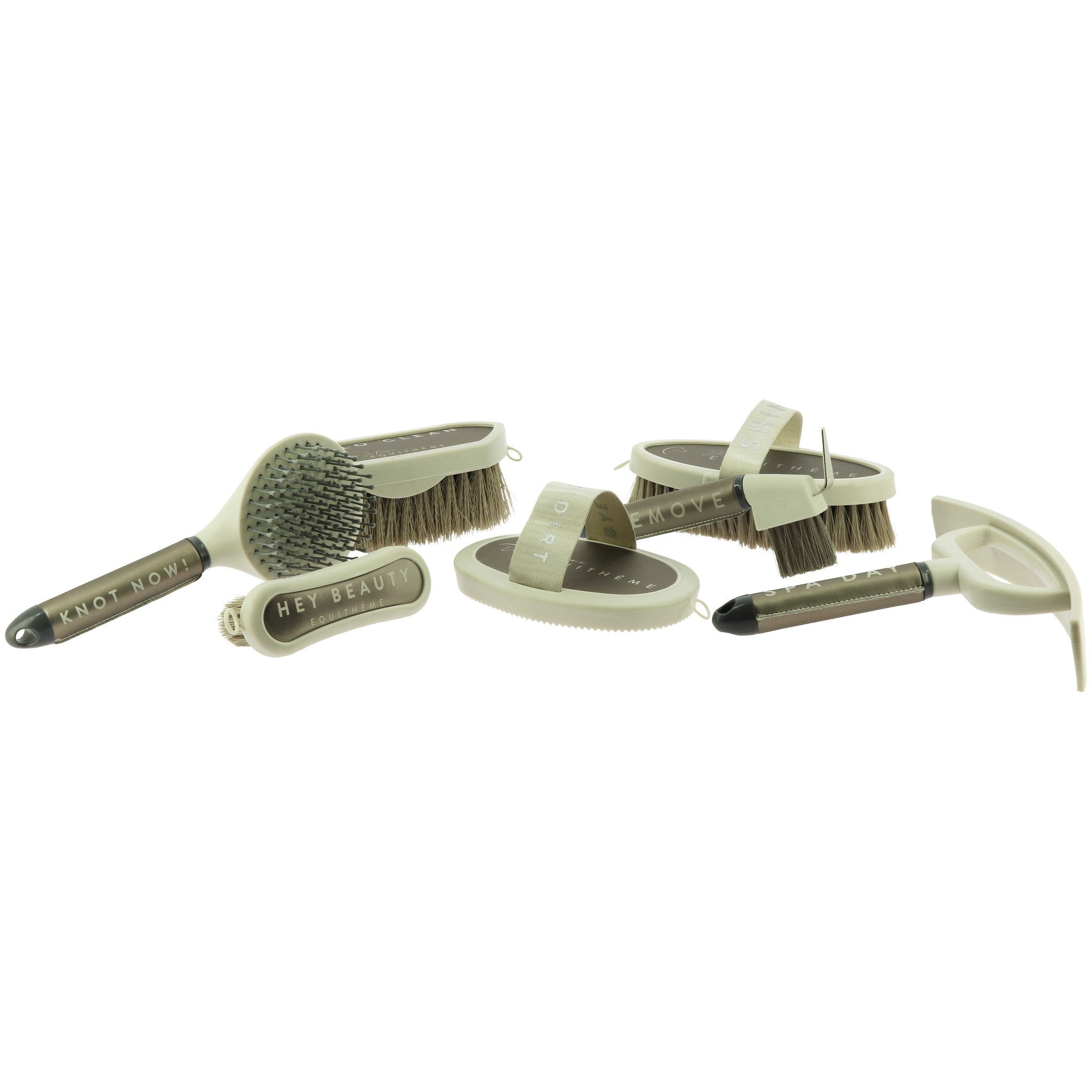 Je t'aime EQUITHÈME Fun Dandy brush Taupe 311044027