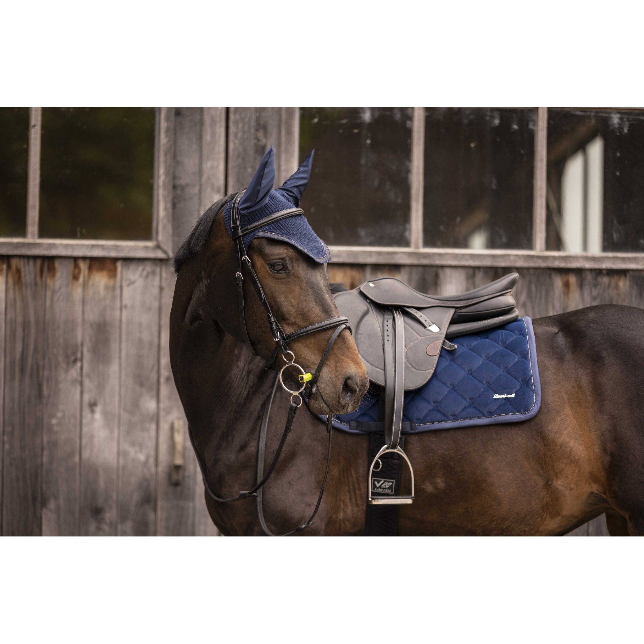 Lami-Cell Galaxy Velvet Saddle Pad - All purpose Navy blue 220033307