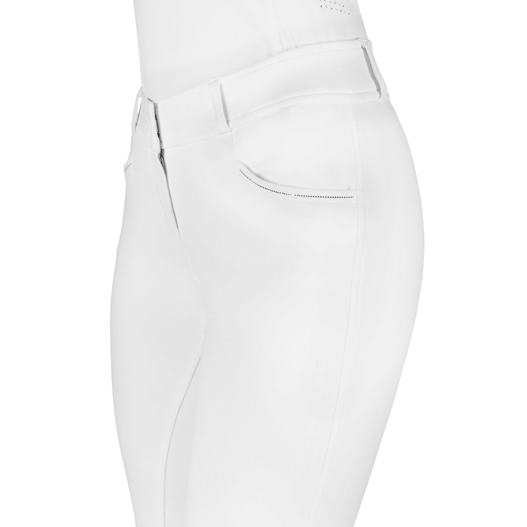 EQUITHÈME Carly Full Silicone Seat Breeches for Women White 979862136