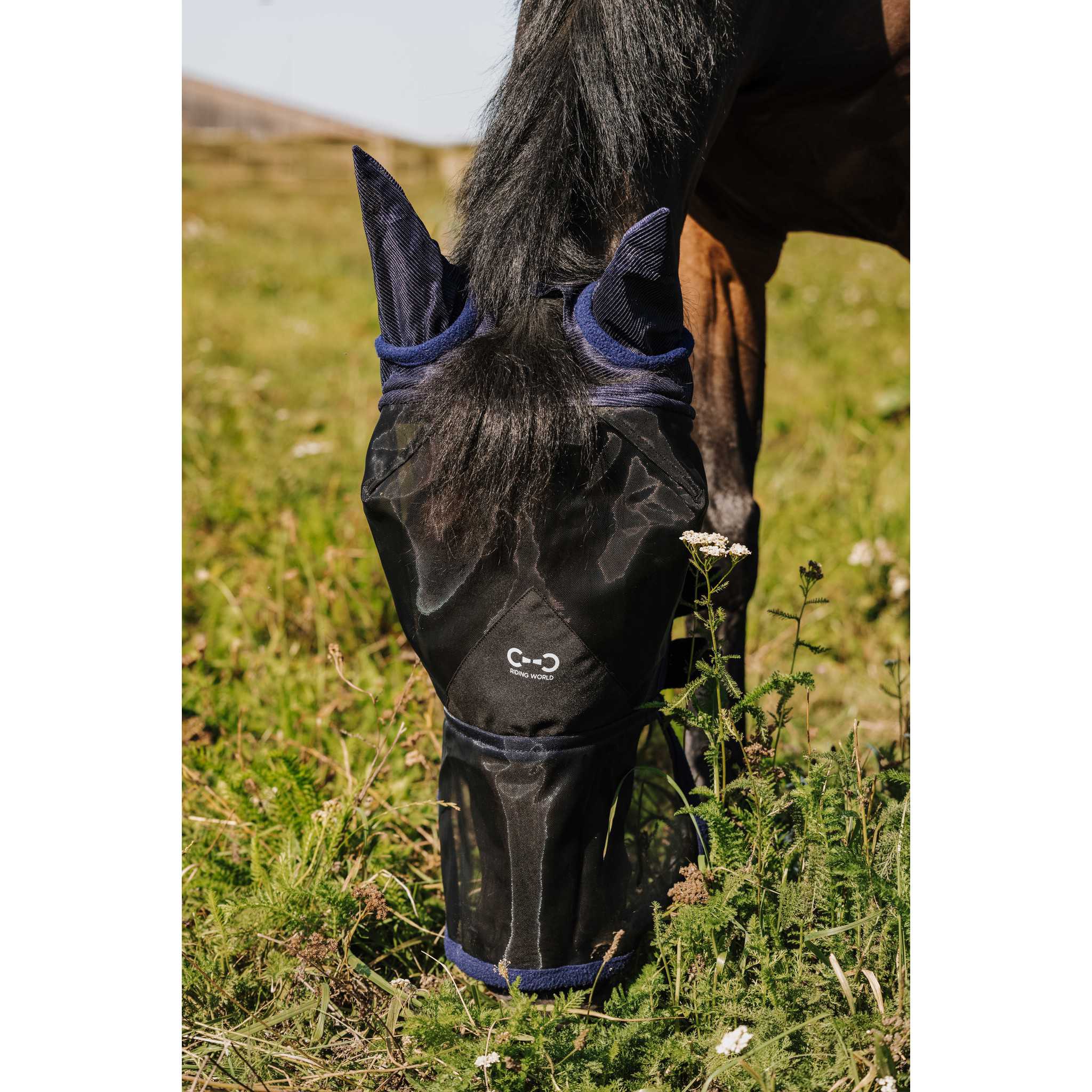 Riding World First Fly Mask - With Ears Navy blue 306098301