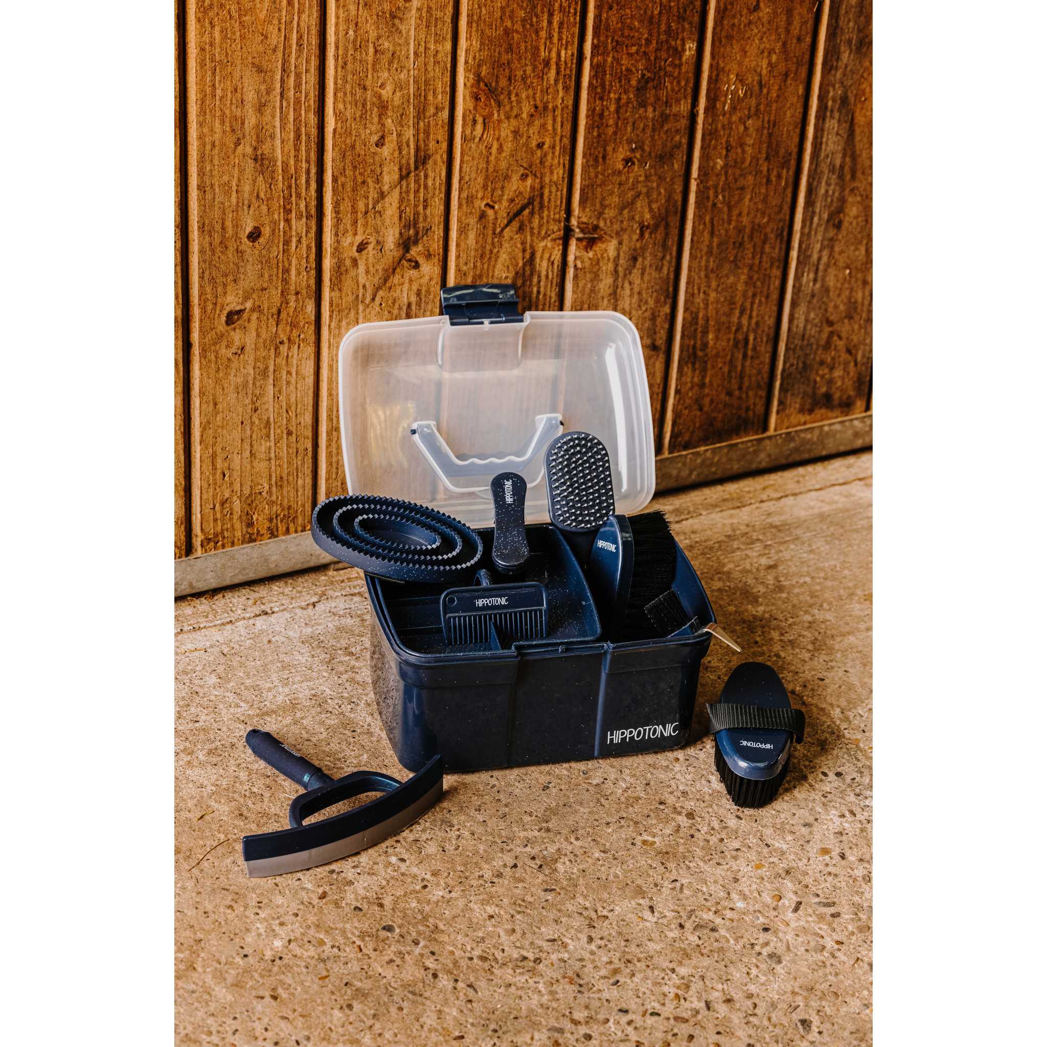 Hippo-Tonic Glitter Tack Grooming Box Blue 700044107