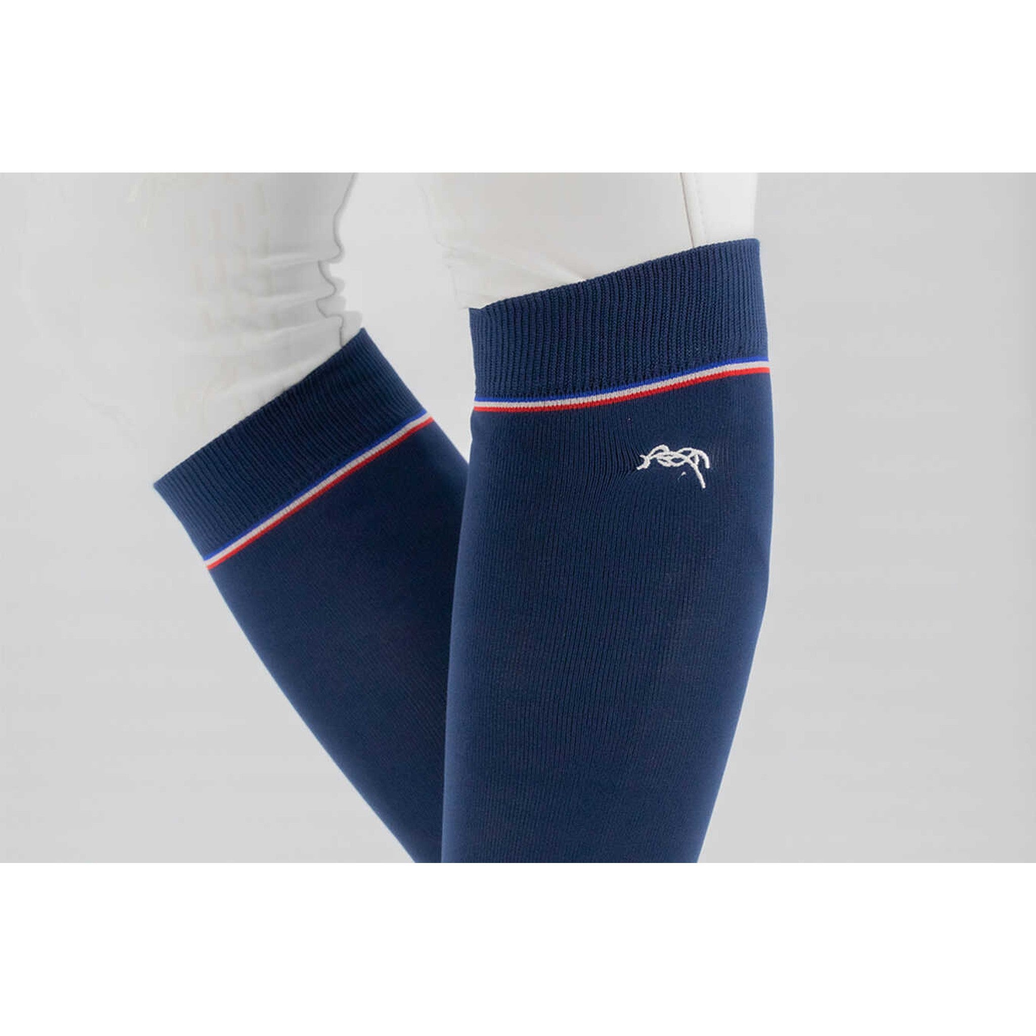 Pénélope Luxe Stripes & Cross socks - Ladies Navy blue 986803071