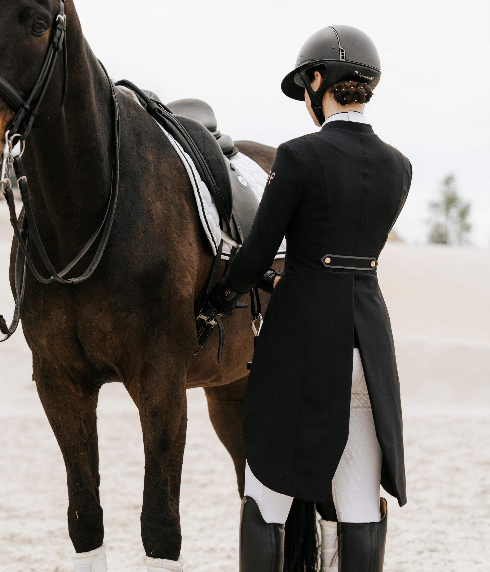 Horse Pilot Long Frac Jacket Women - Black