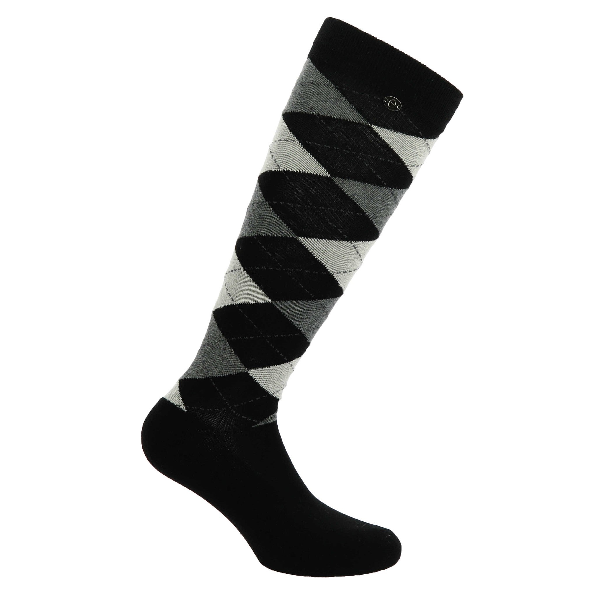 EQUITHÈME Argyle socks - Women Black/ecru 986392031