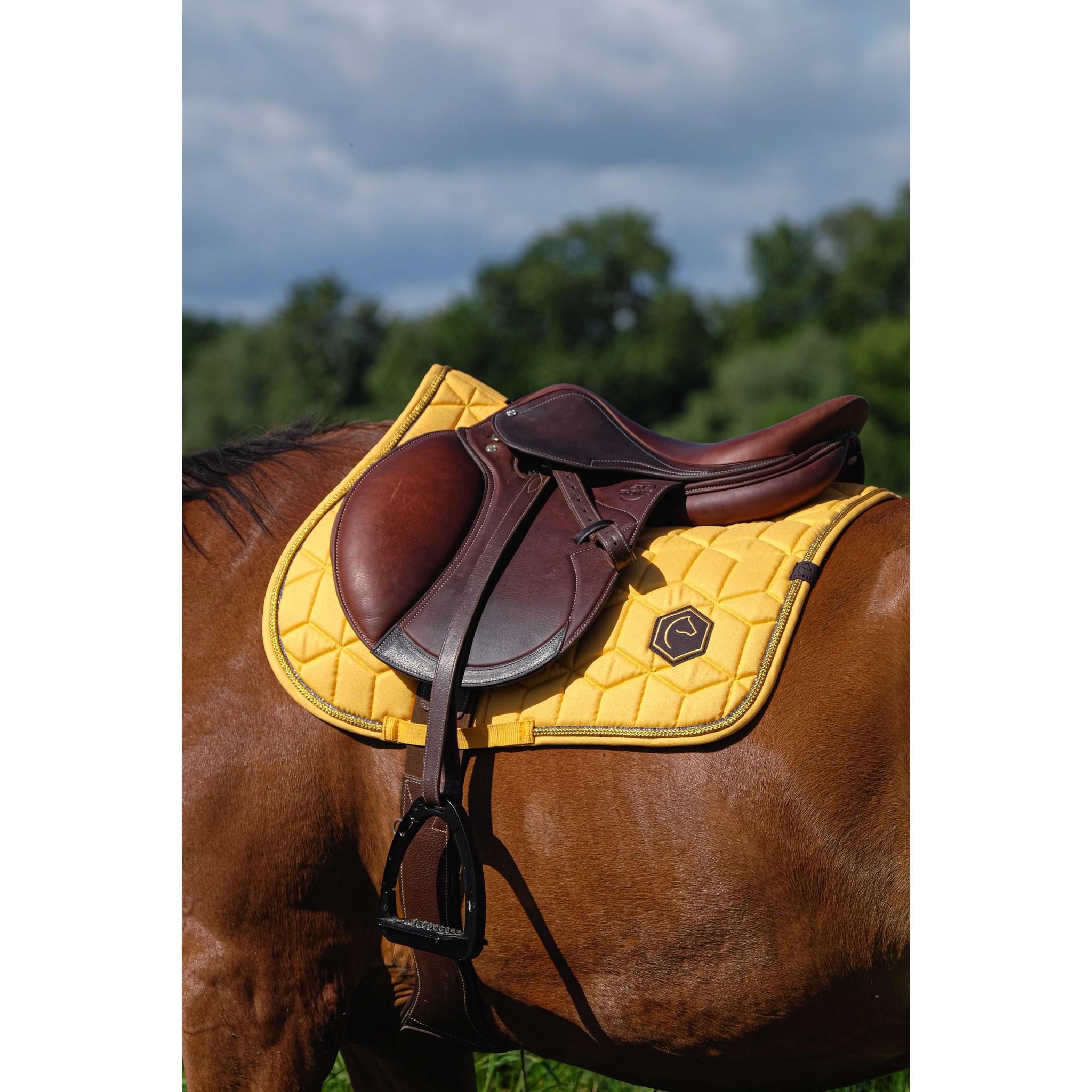 EQUITHÈME Hexalight saddle pad - All purpose Yellow 204004010