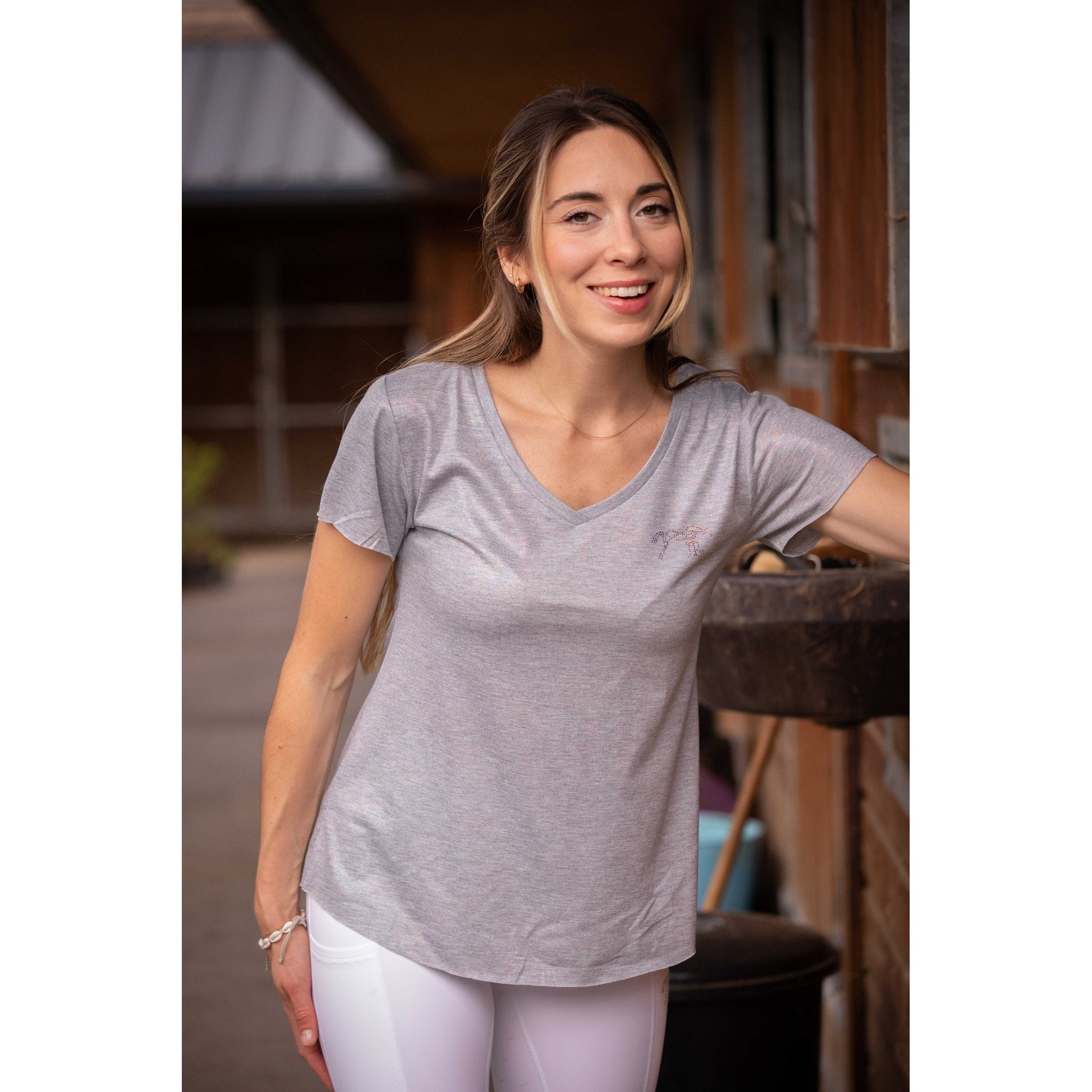 Penelope Juline T-shirt - Women's Grey - 963419111_ambi_2