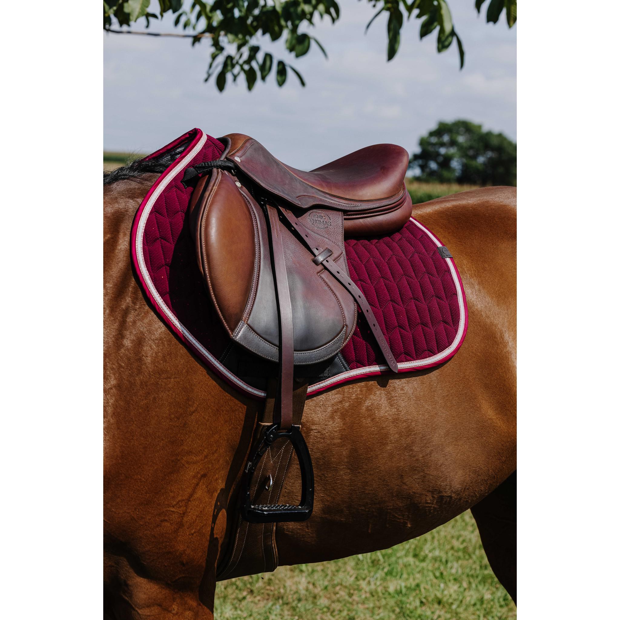 EQUITHÈME Éclat Saddle Pad - All purpose Burgundy 204008033