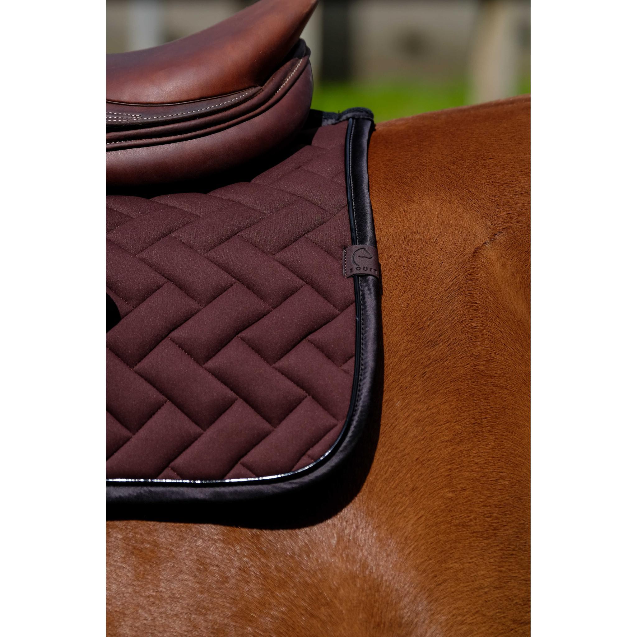 EQUITHÈME Impulsion Saddle Pad - All purpose chestnut brown 204006004