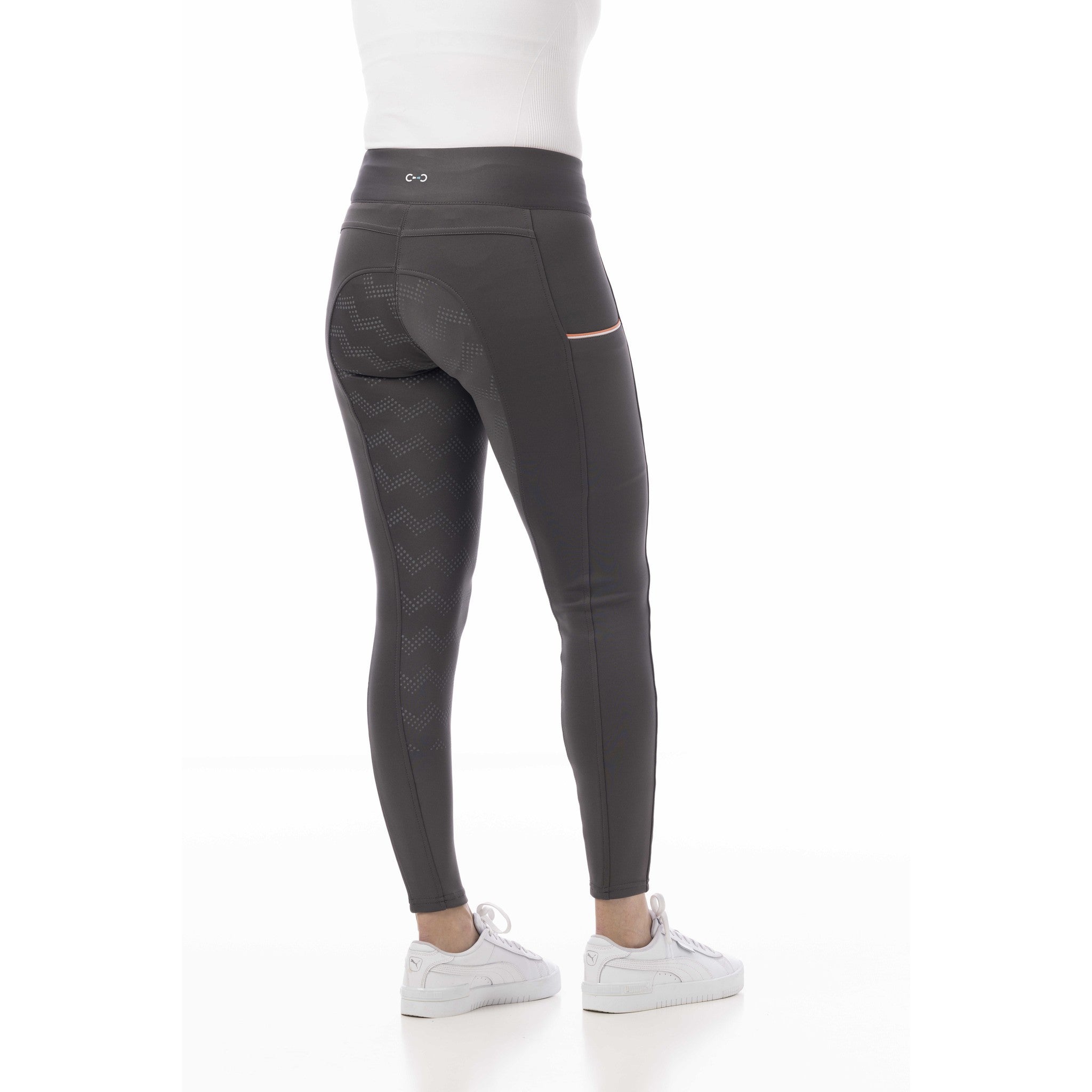 Riding World Agadir Silicone Seat Leggings - Children Grey 989500012