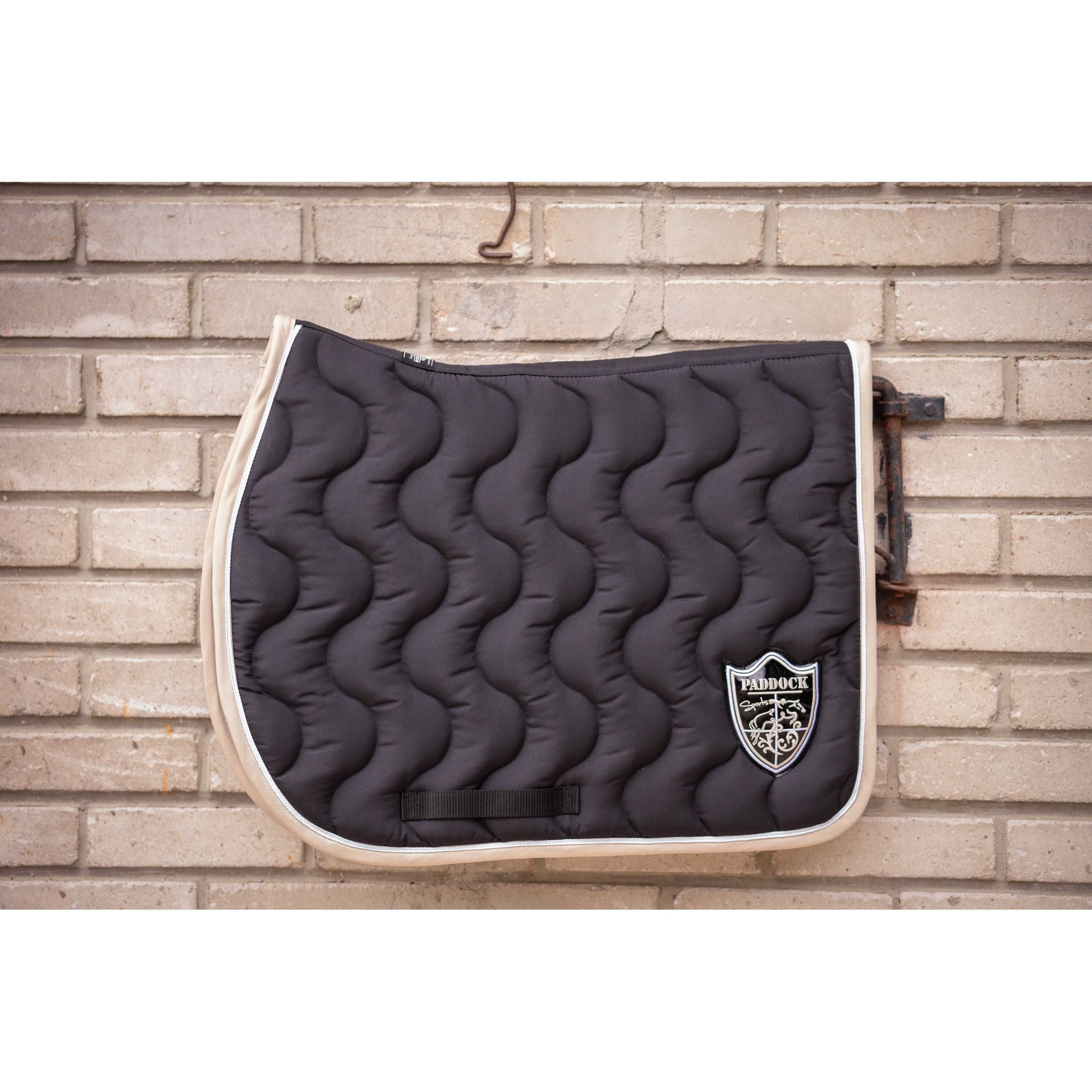 Paddock Sports Origin Saddle Pad with Crest - All-Purpose Black - 204742002_ambi_1