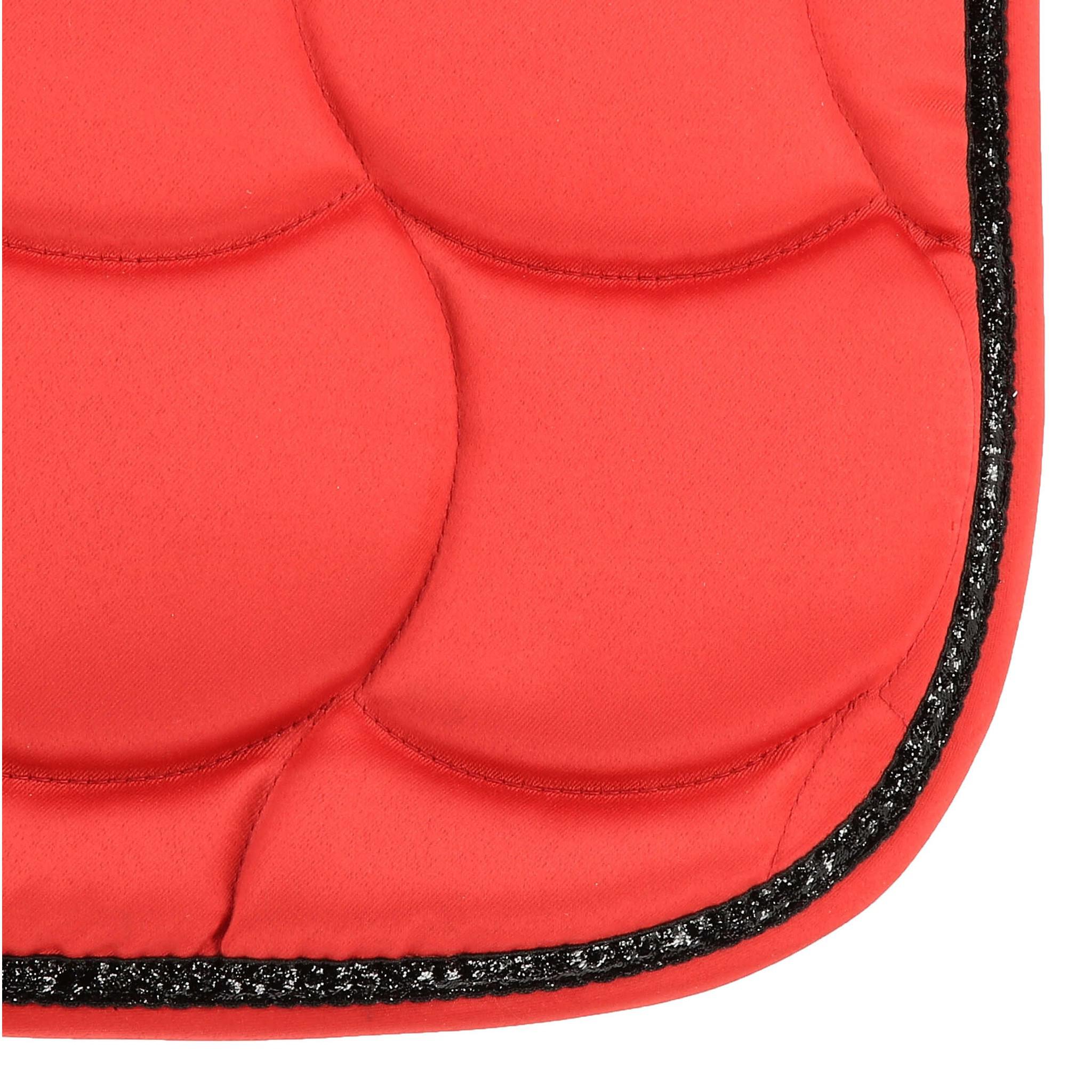 EQUITHÈME Satin Saddle pad - Dressage Red 204433003