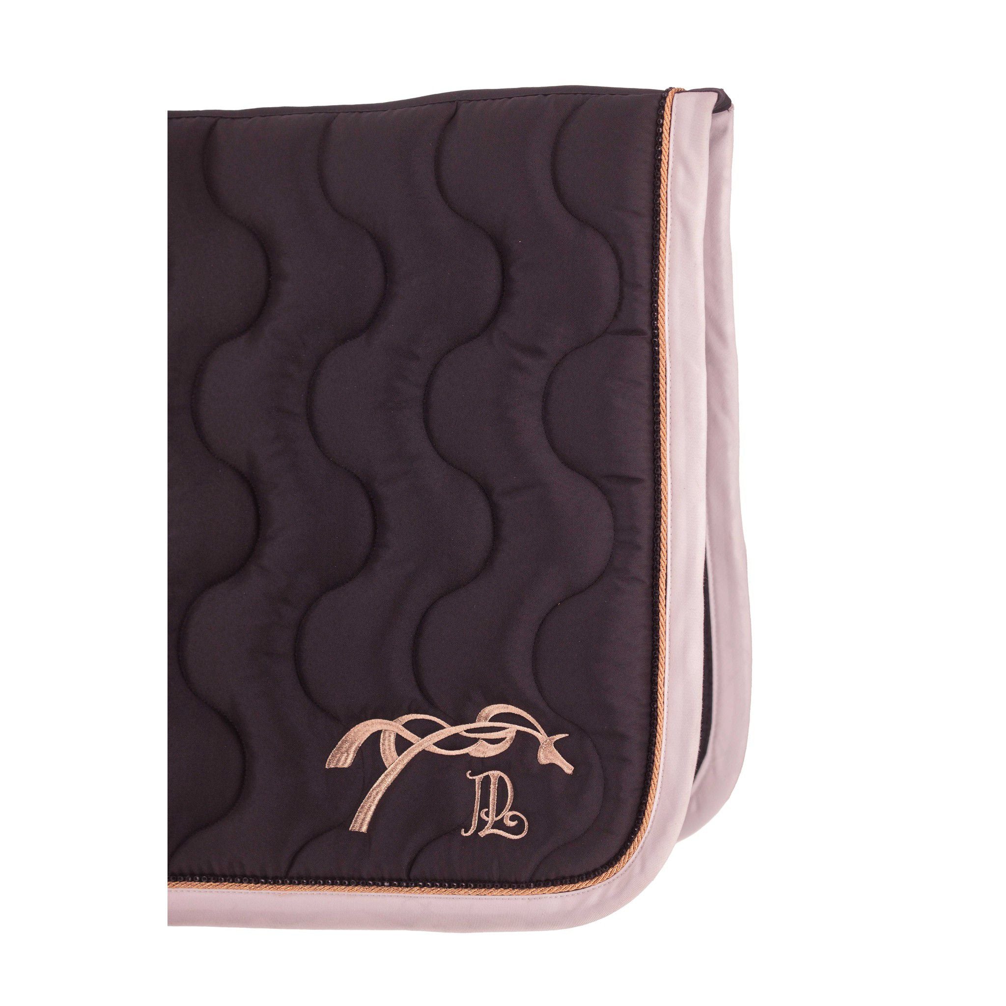 Pénélope Diamant Saddle Pad - All purpose Black/golden pink 204846302