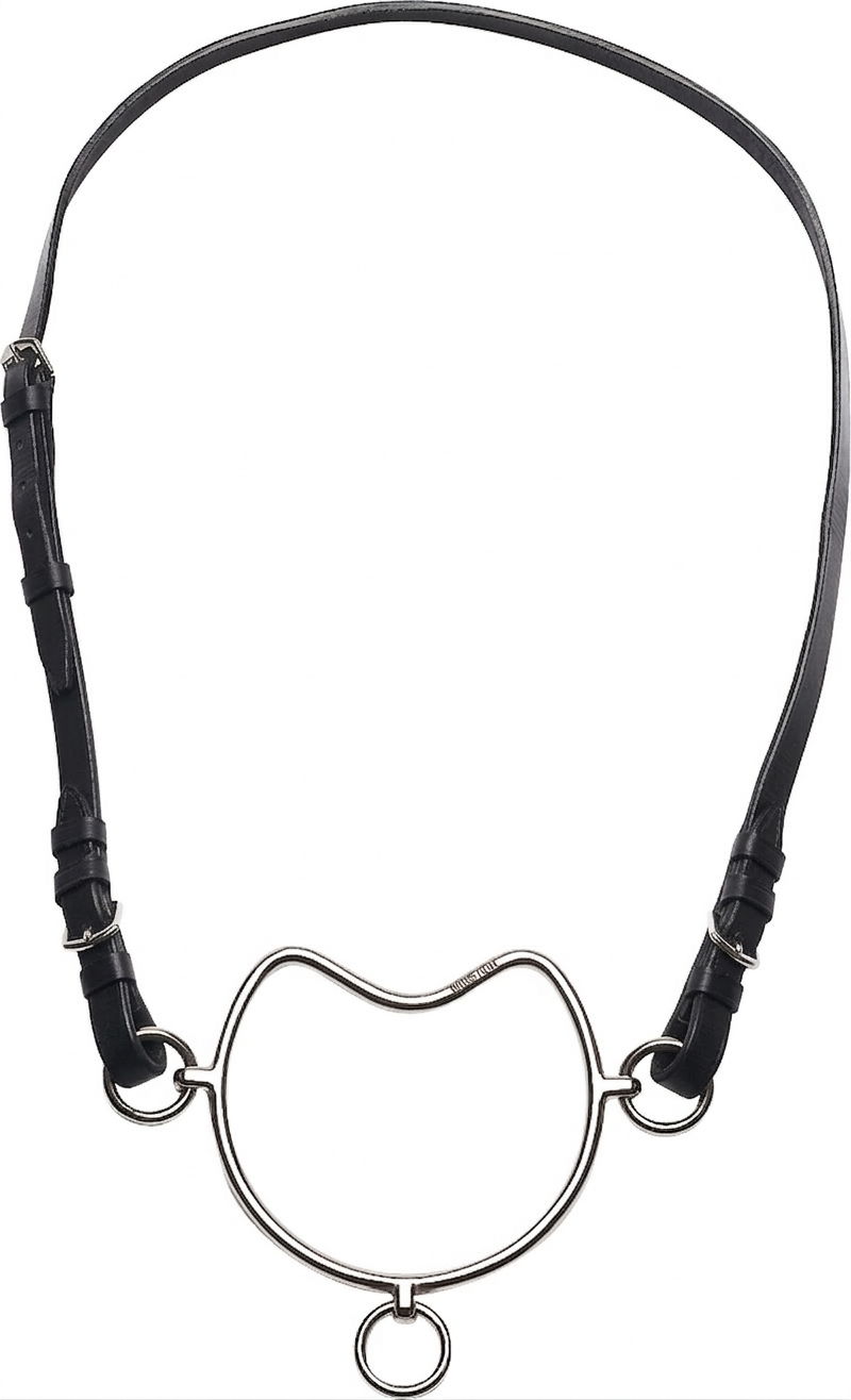 Norton Club Cheek straps for Chifney Bit Black