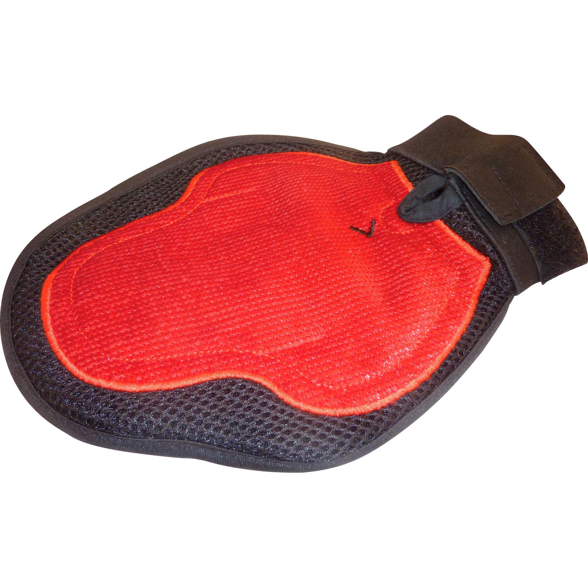 Hippo-Tonic Grooming glove/curry comb Black/red 700145003