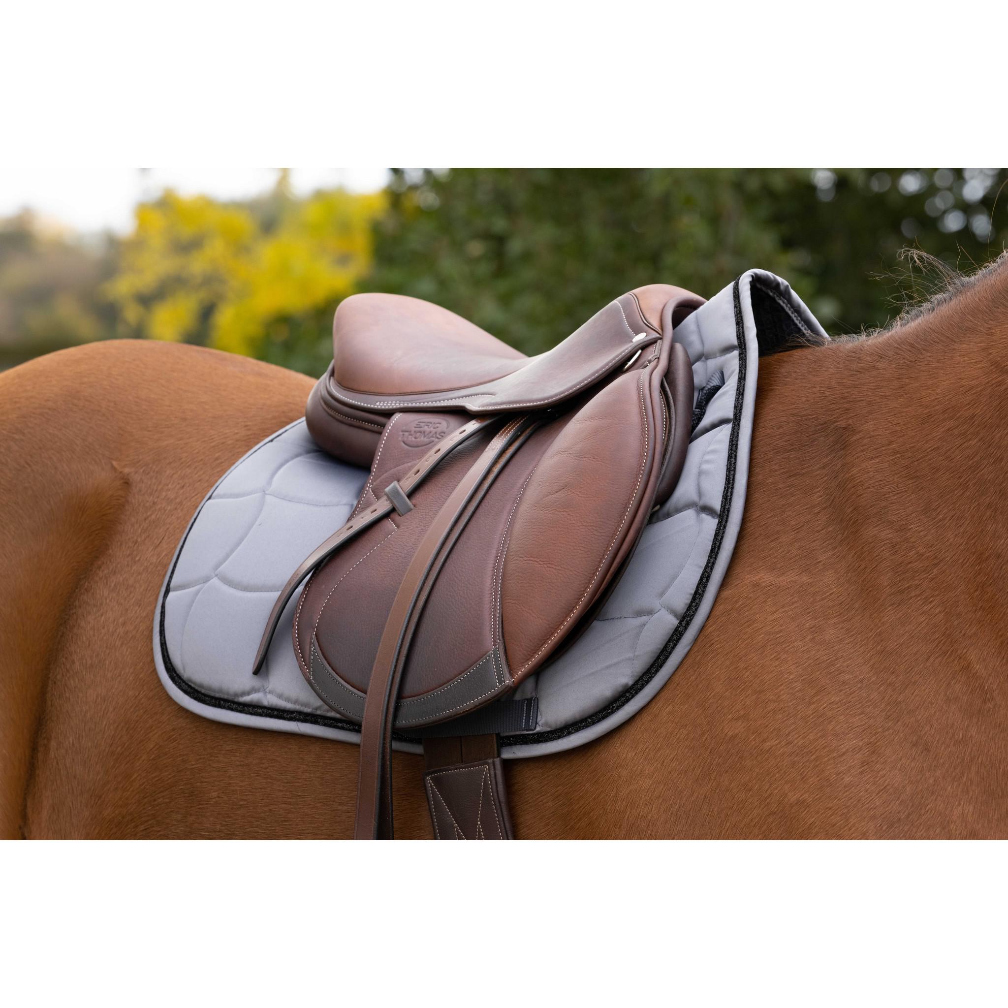 EQUITHÈME Satin Saddle pad - All purpose Grey 204432011