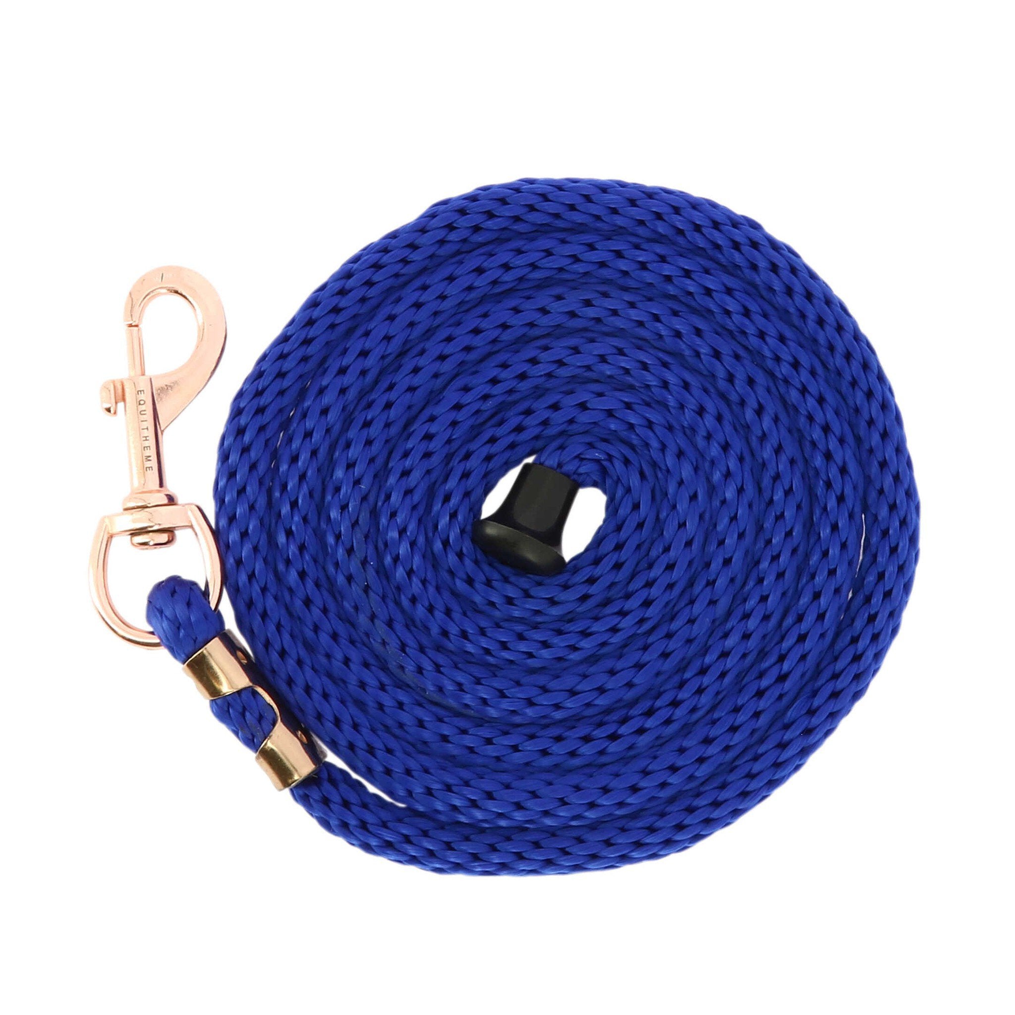 EQUITHÈME Soft pink gold Lead rope Blue 520085006