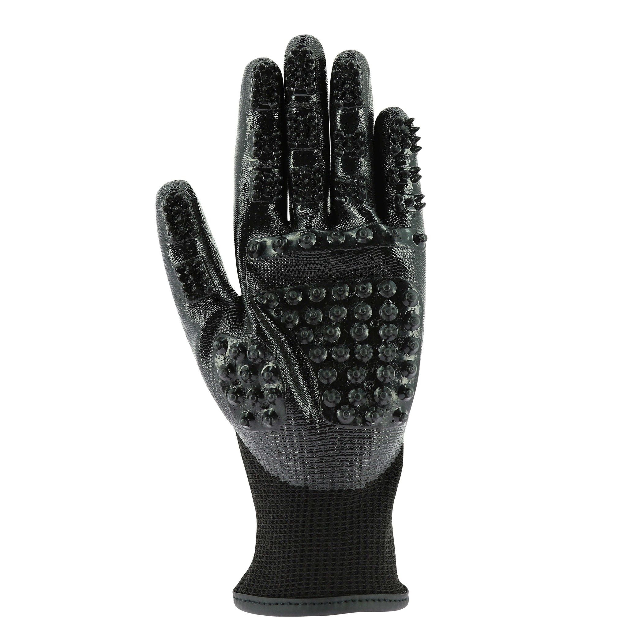 Hippo-Tonic Anti-moult Grooming glove Black 700162002