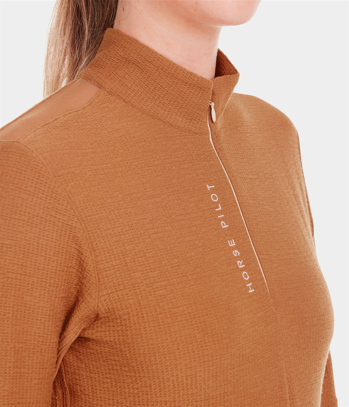 Horse Pilot Suntech Shirt Women - Gold Brown