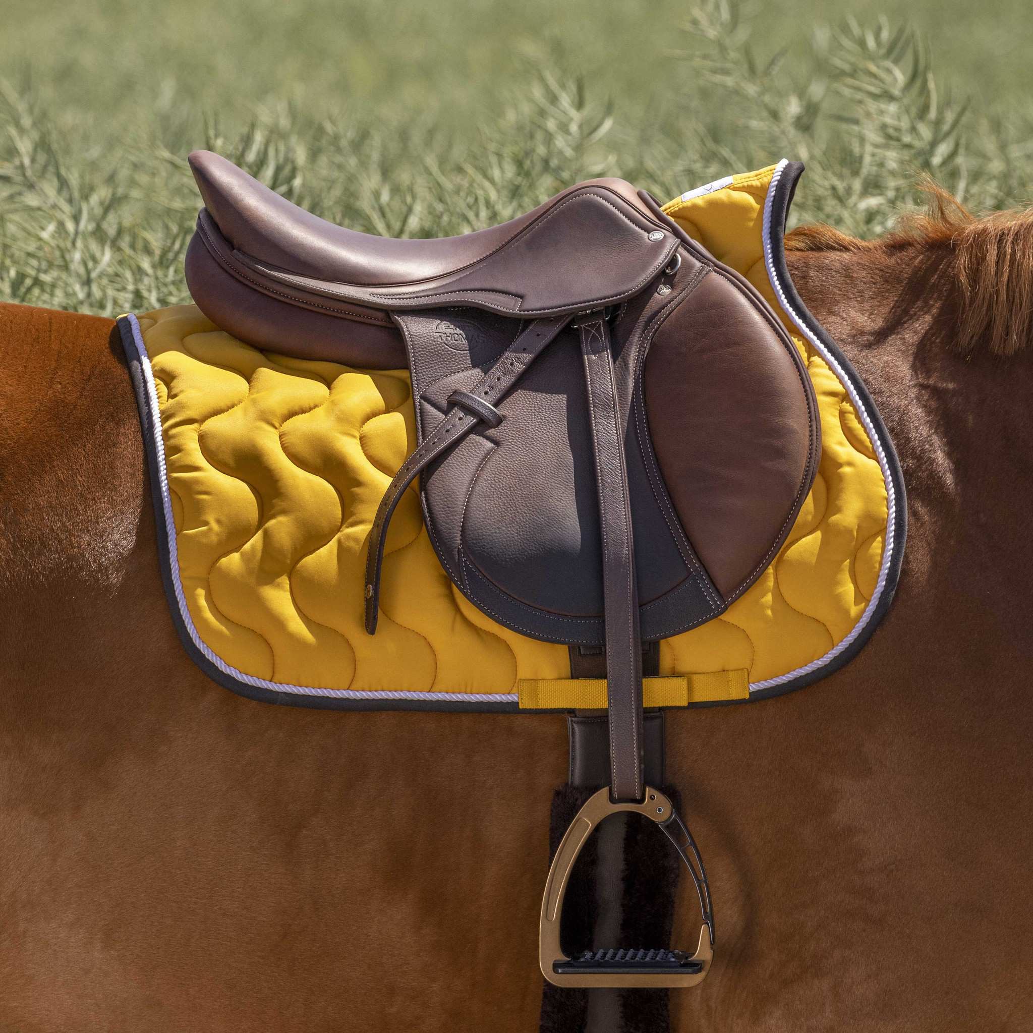 EQUITHÈME Polyfun Saddle pad - All purpose Yellow 204450010