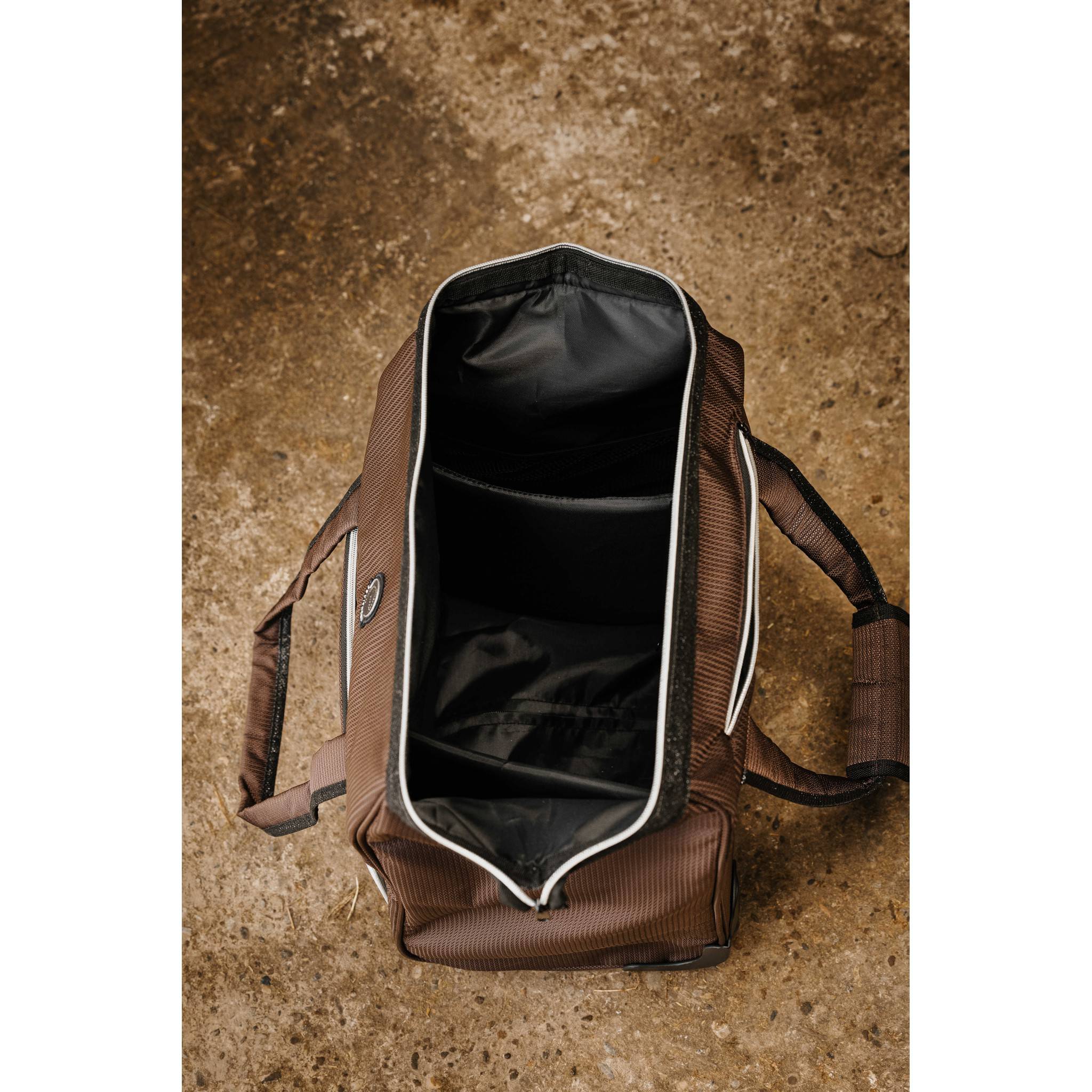 EQUITHÈME Grooming Bag with Wheels Brown 700018004