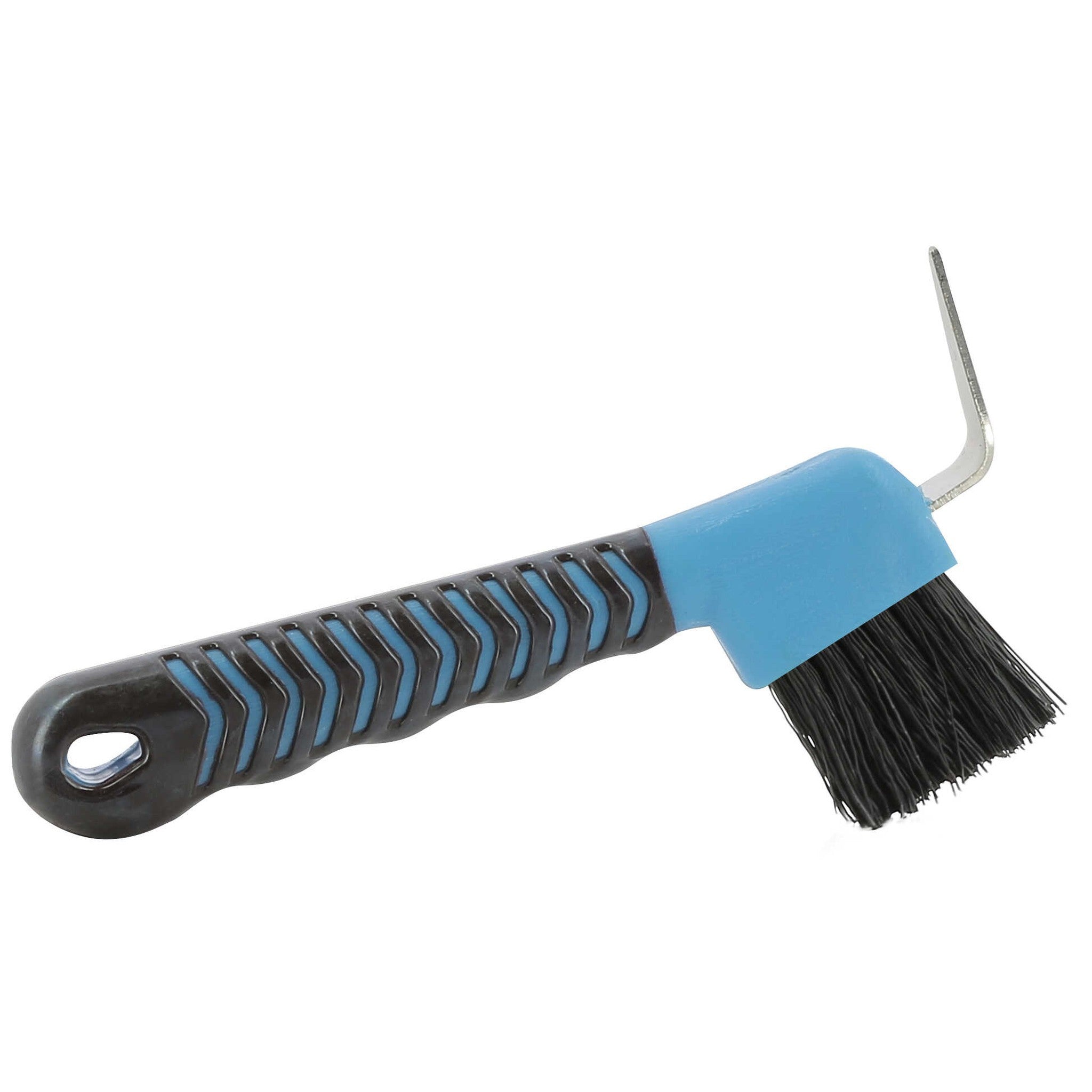 Hippo-Tonic "Soft Hand" hoof pick brush Baby blue/chocolate 700089064