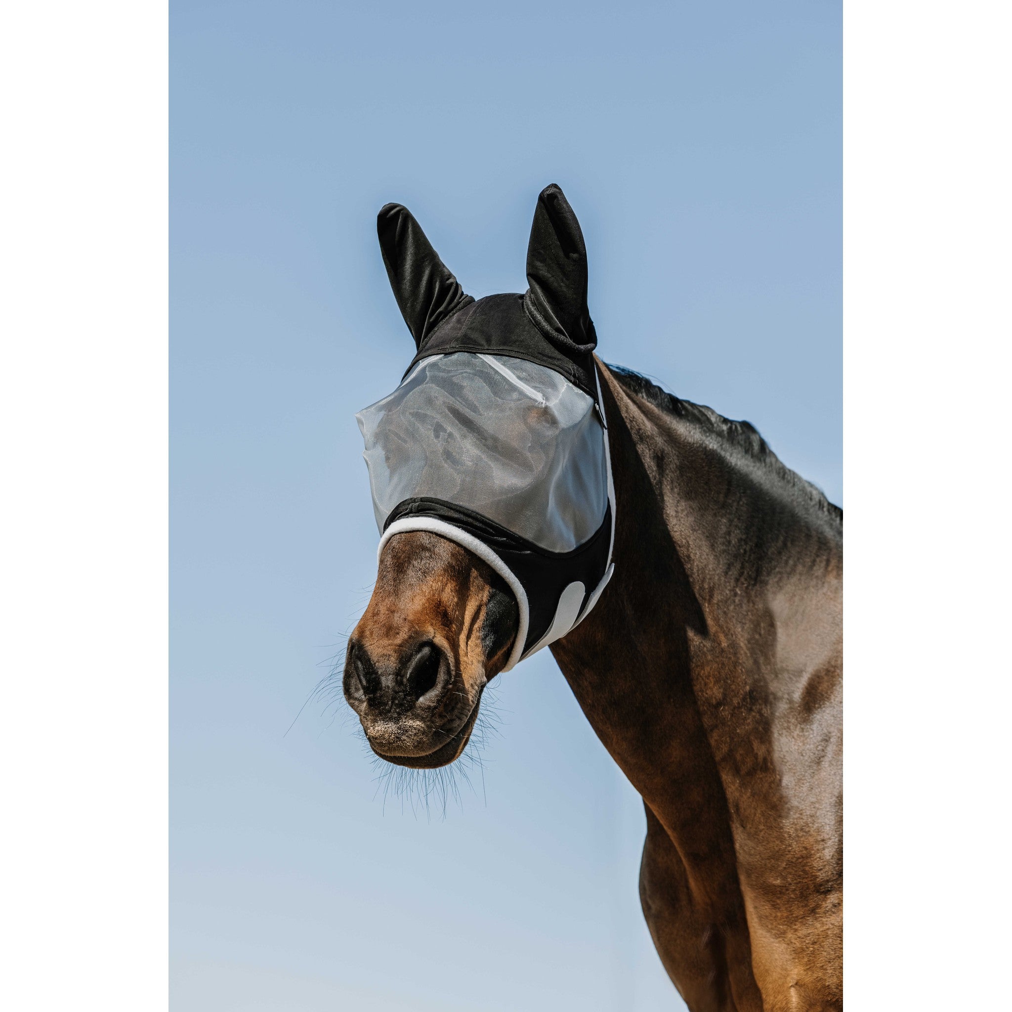 EQUITHÈME Soft UV Protection Fly Mask Silver 306031103