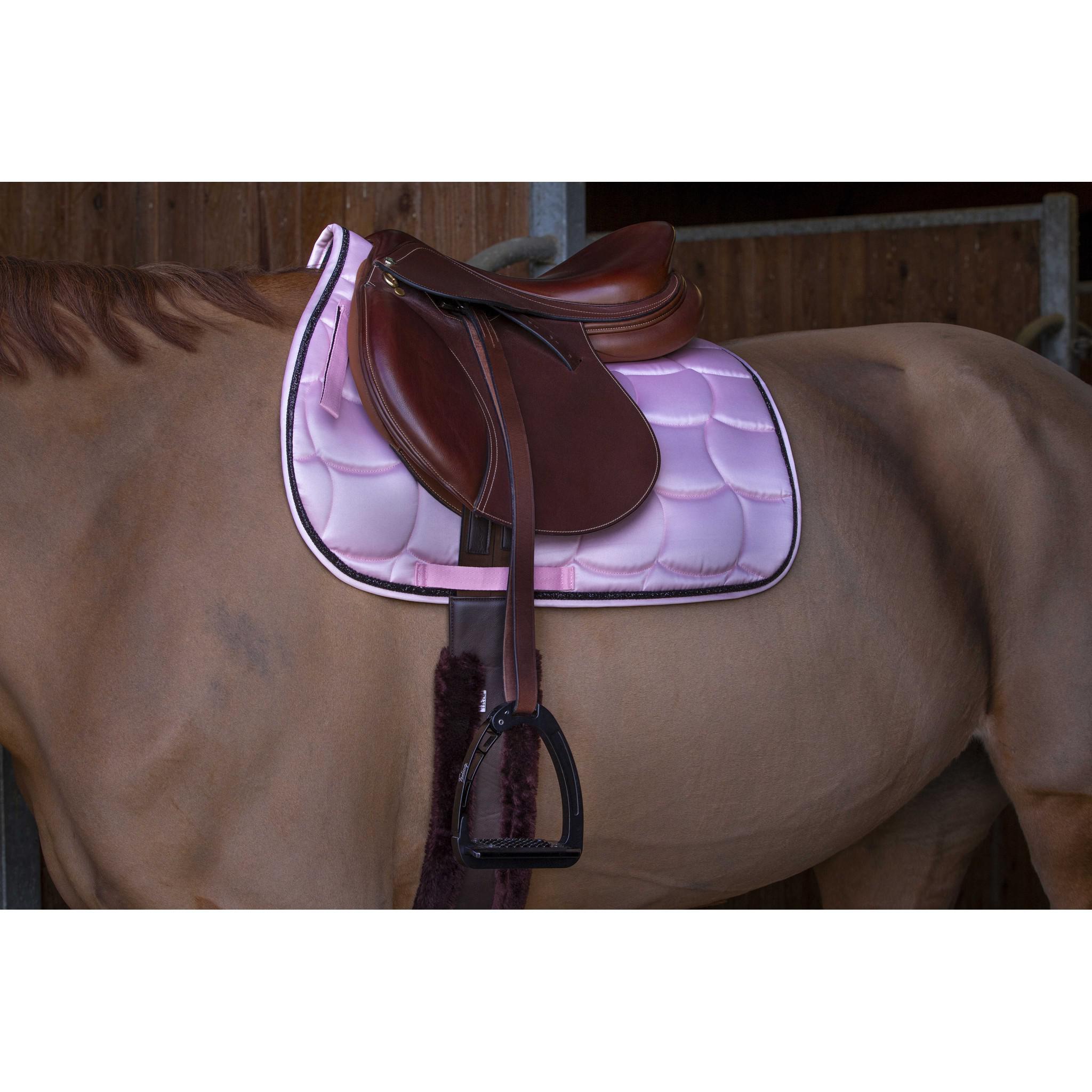 EQUITHÈME Satin Saddle pad - All purpose Pink 204432013