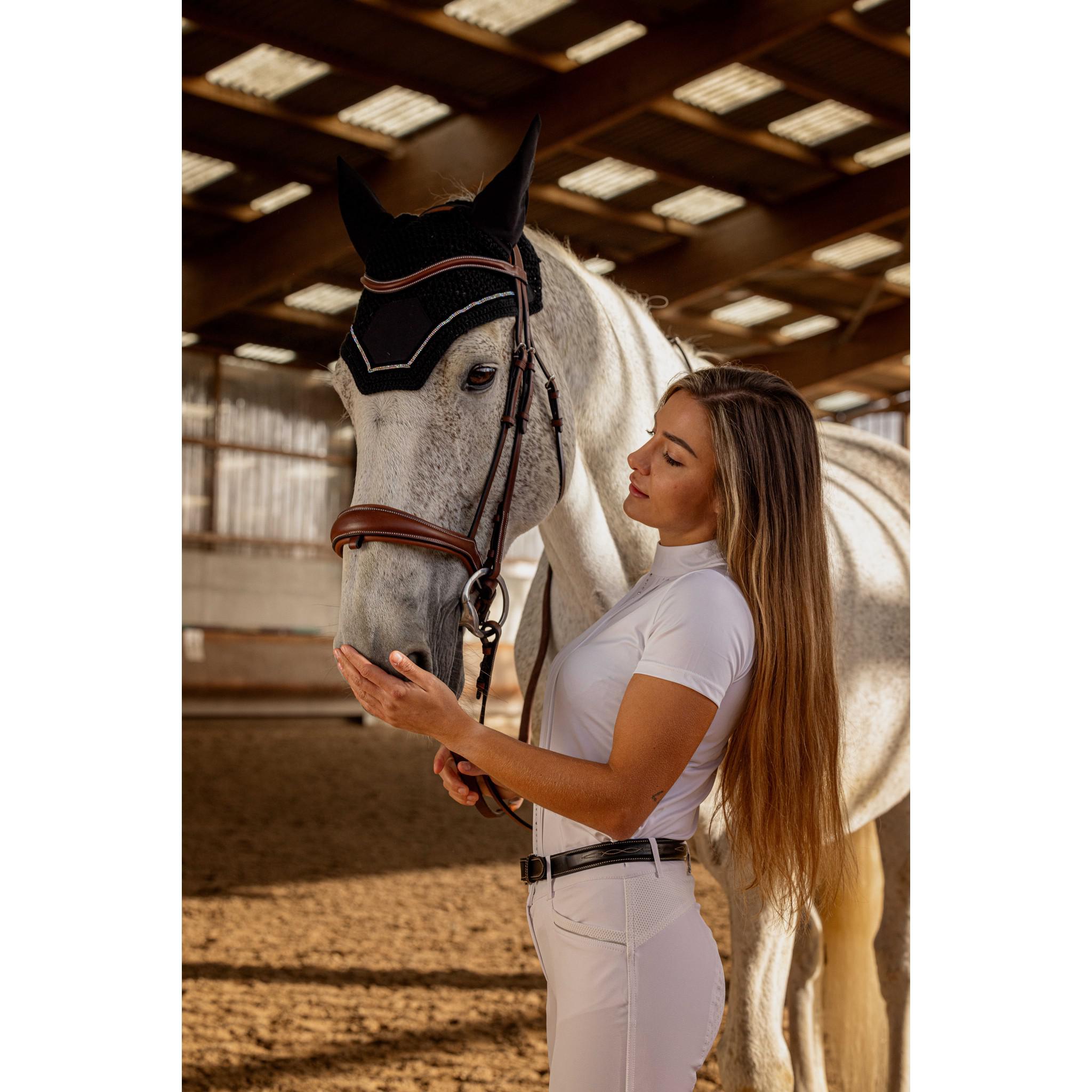 EQUITHÈME Dorla Show Polo Shirt - Ladies White 962106012