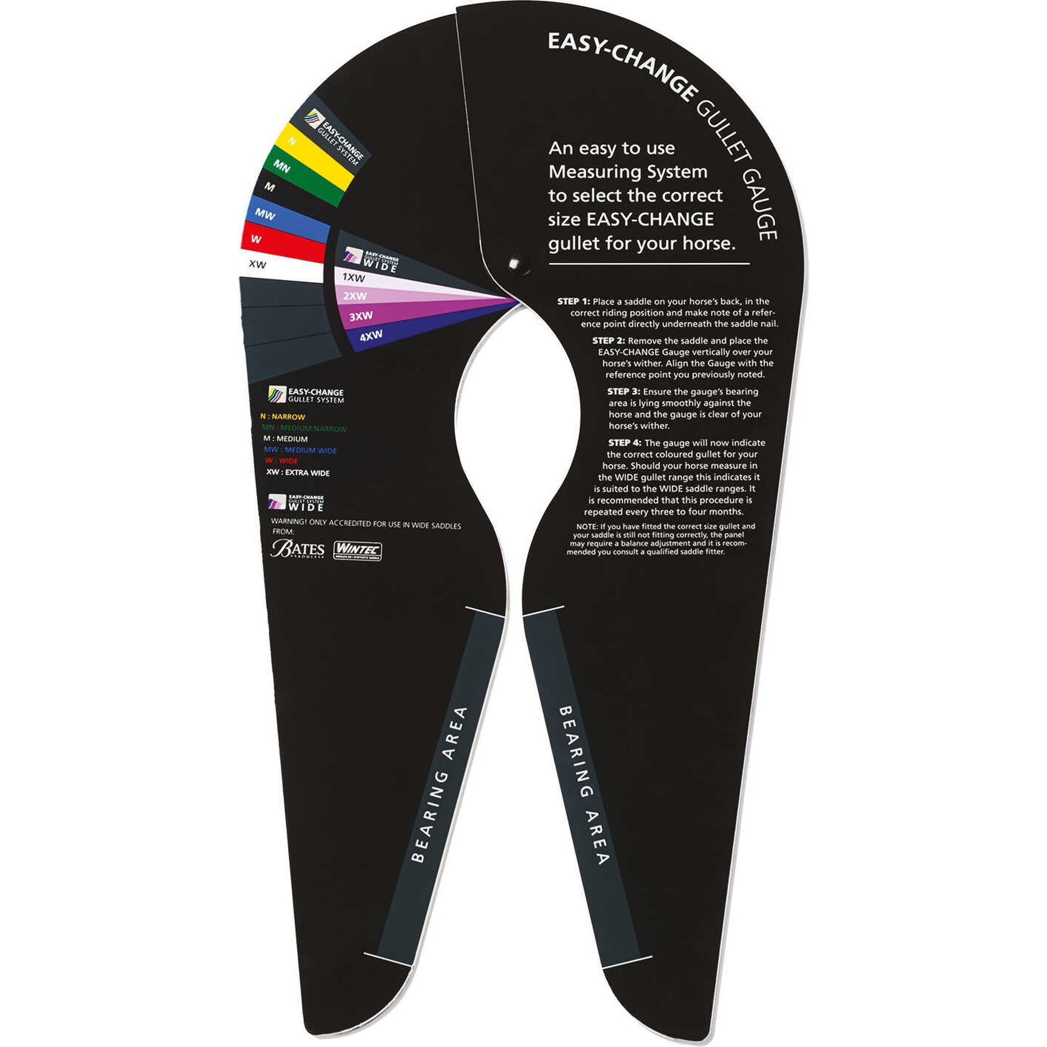 EASY-CHANGE™ Standard and XL gullet measuring gauge Black 702051001