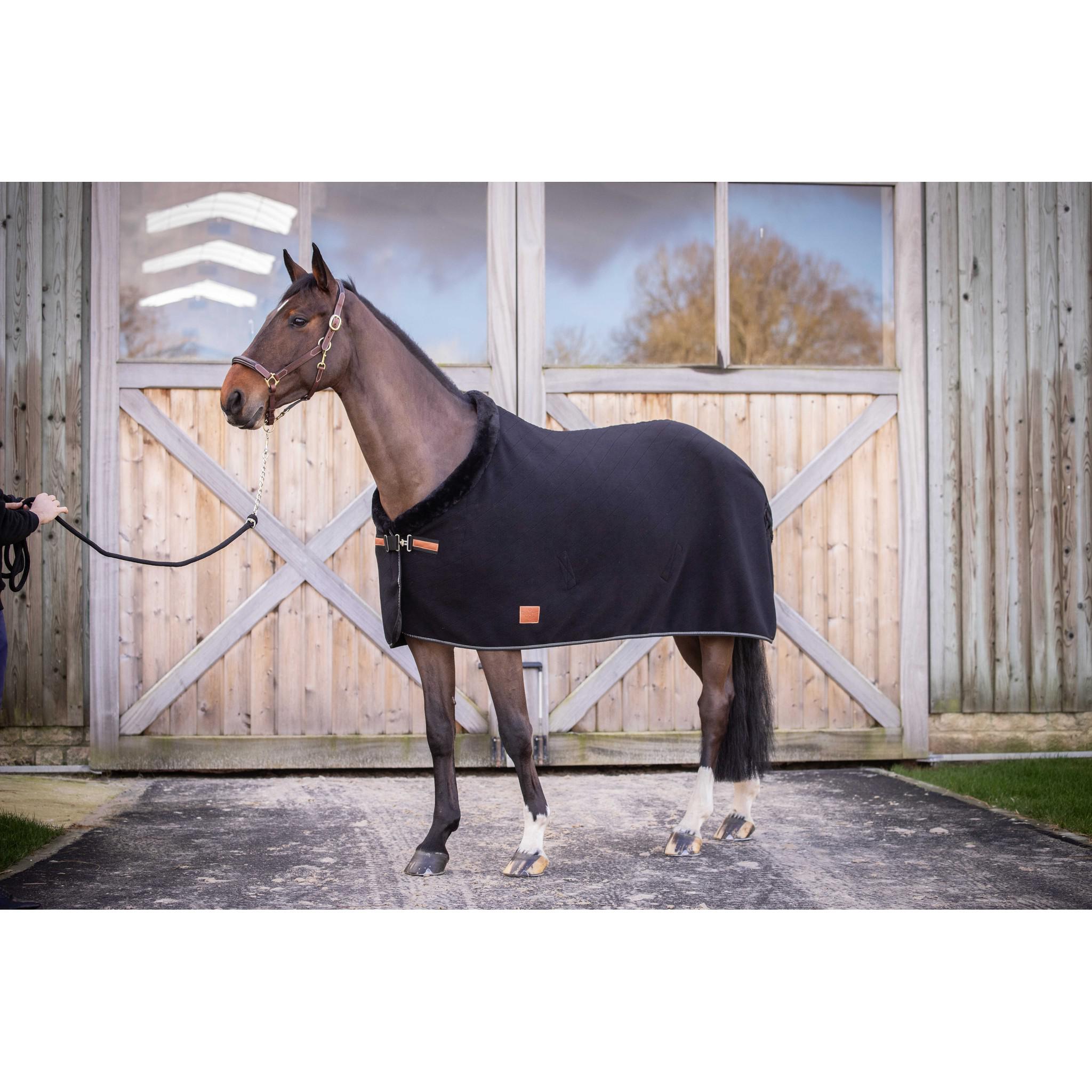 Paddock Sports Diagonal Polar Fleece Sheet Black 400037263