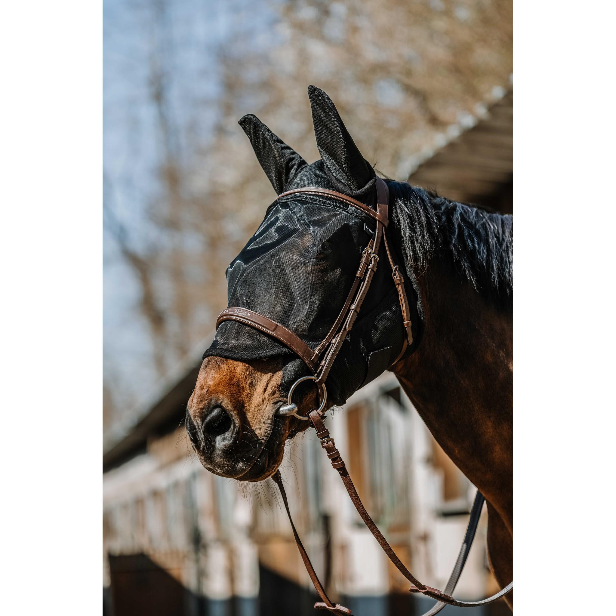 EQUITHÈME Anatomic Anti UV Fly Mask Black 306028203