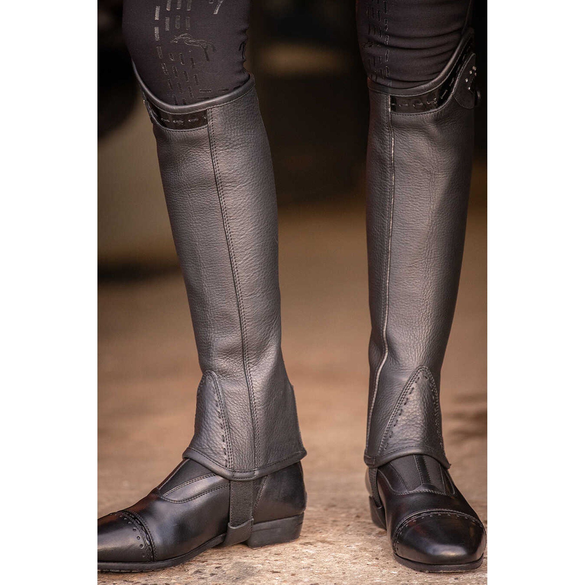 Pénélope mini-chaps Prisca leather Black 913201215