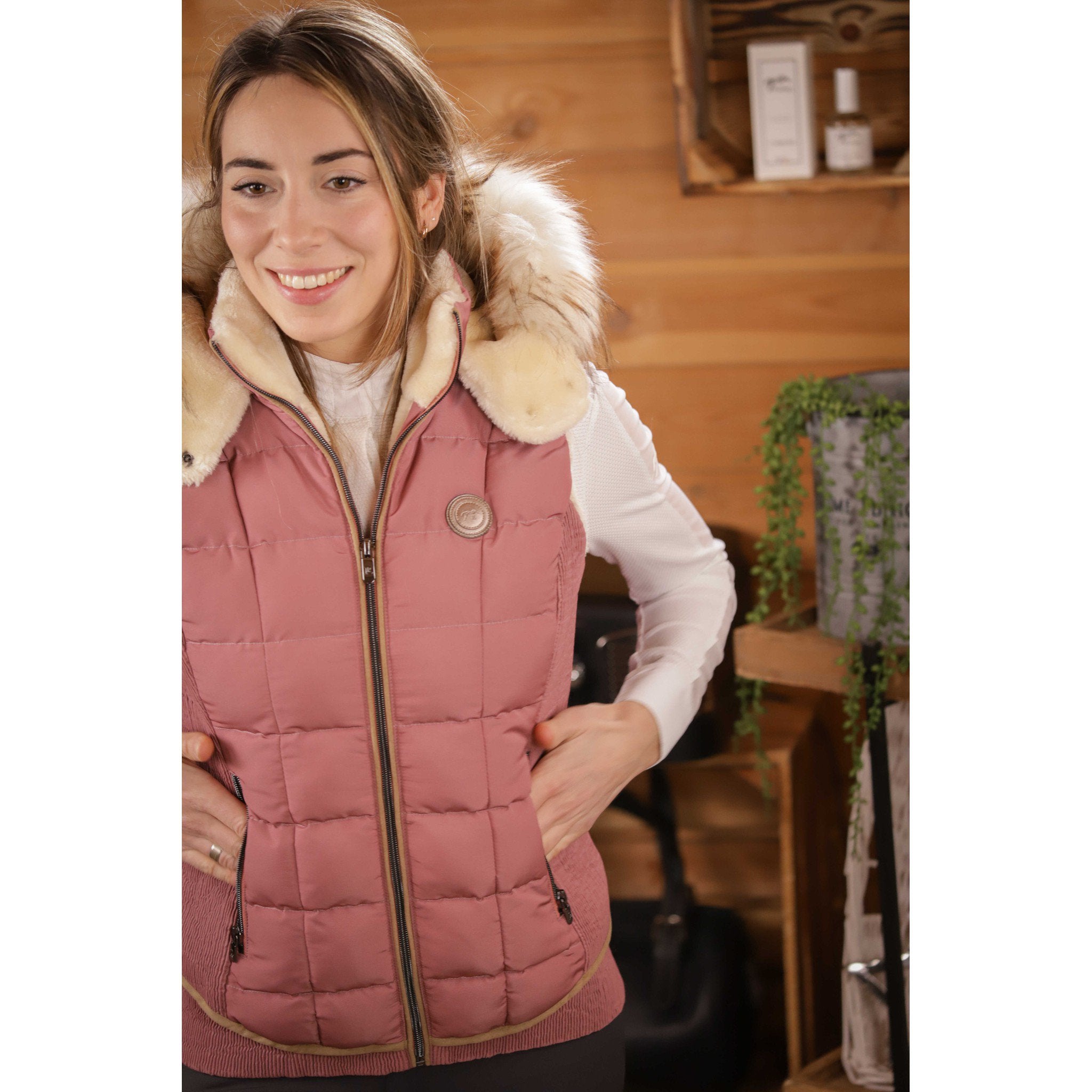 Pénélope New Roge Padded Jacket - Ladies Antique pink 978806160
